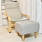 のんびり腰かけていつまでも心地よく。IKEAのポエングで作るリラックススペース