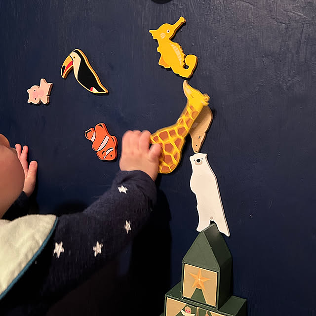 「1STEPでサクサクつくれる、物語が動き出す木製動物マグネット」 by miri_bukkoさん