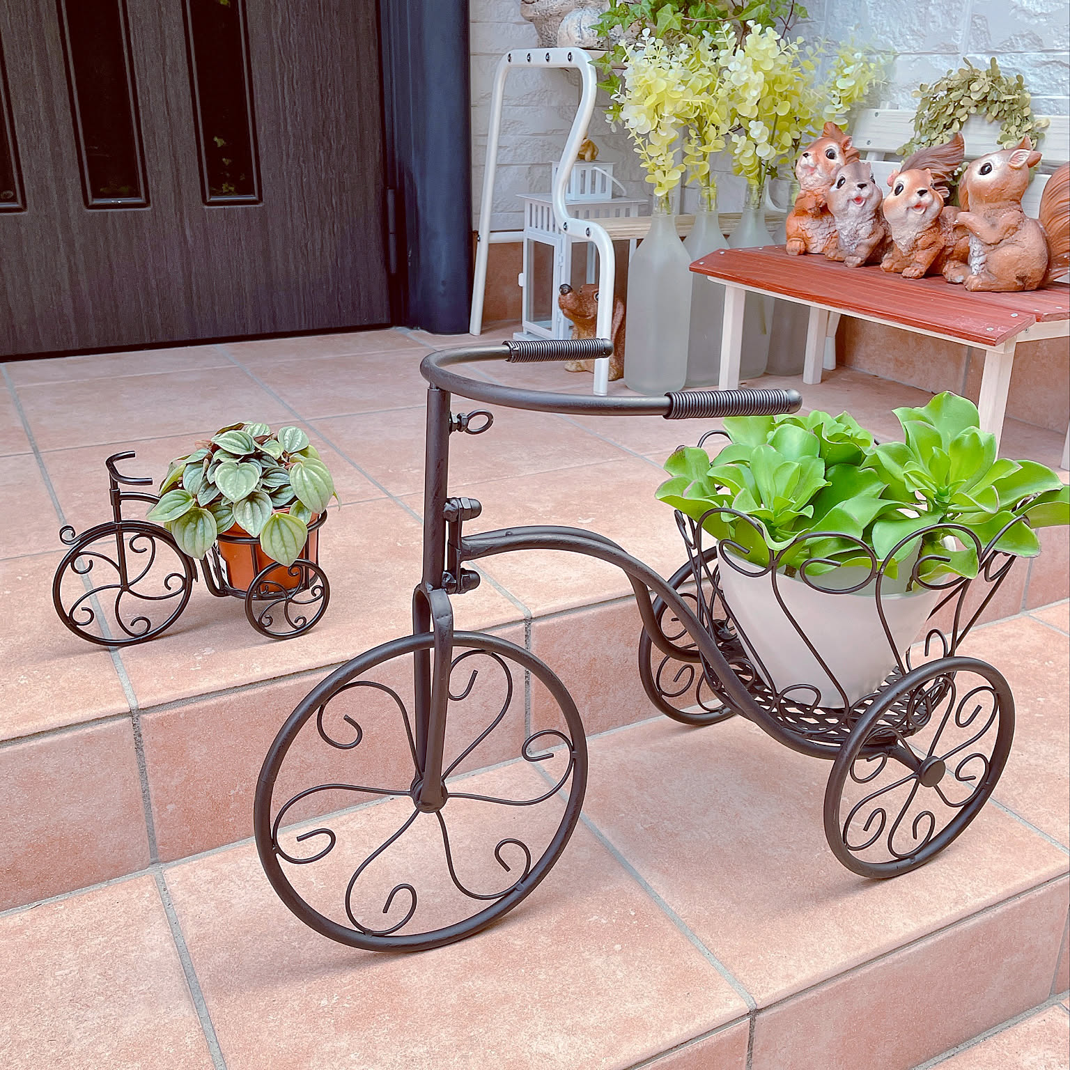 三輪車　花台　ガーデン　オブジェ　アンティーク　置物 三輪車 花台 ガーデン オブジェ アンティーク 置物 【公式通販】