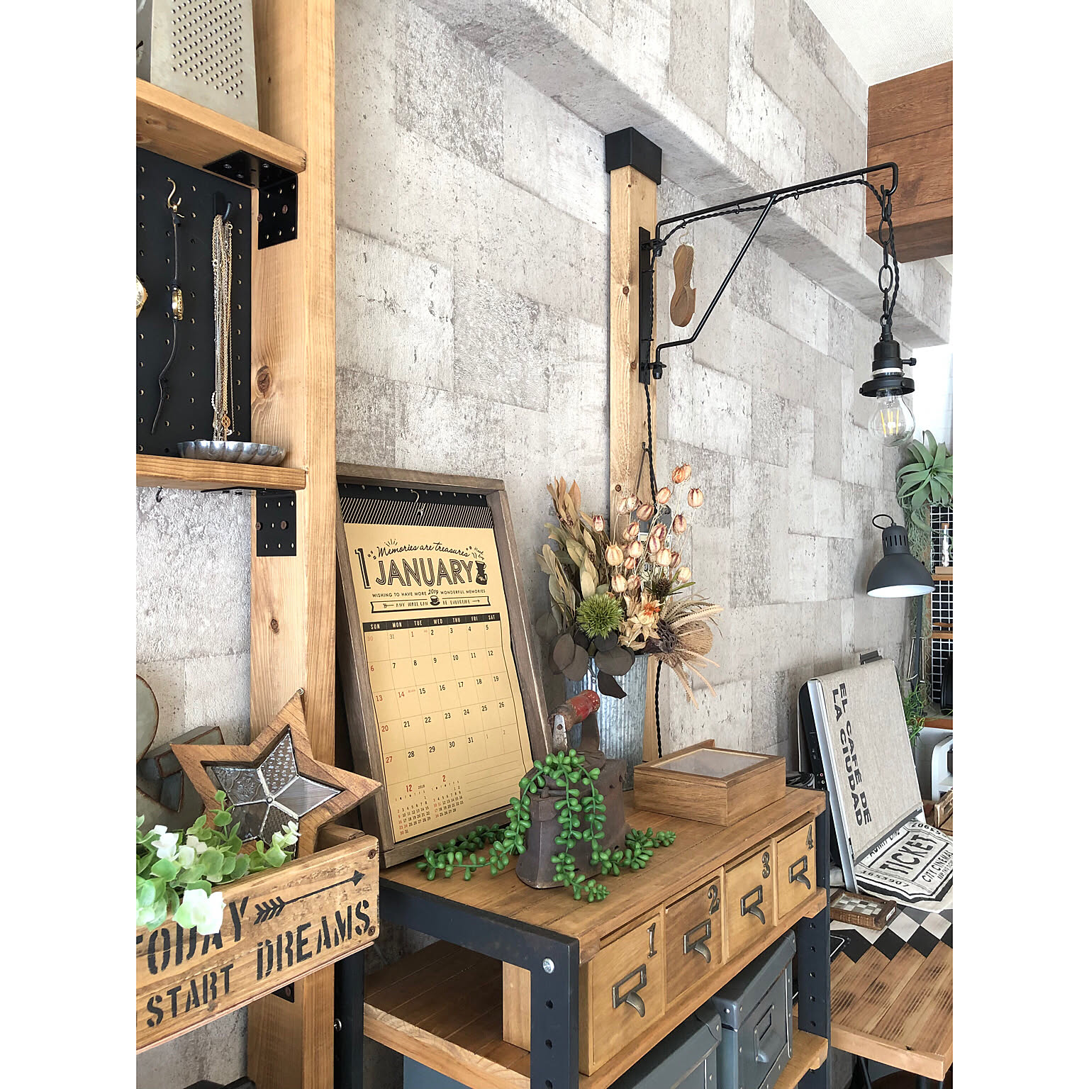 ♡オルテガ柄壁掛けインテリア♡ ♡オルテガ柄壁掛けインテリア♡