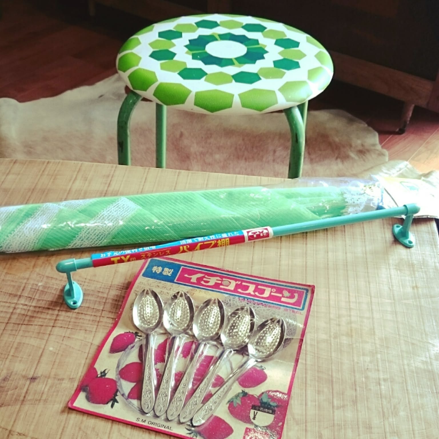 希少 1980s ビンテージ パイプスツール スタッキングチェア ポップ