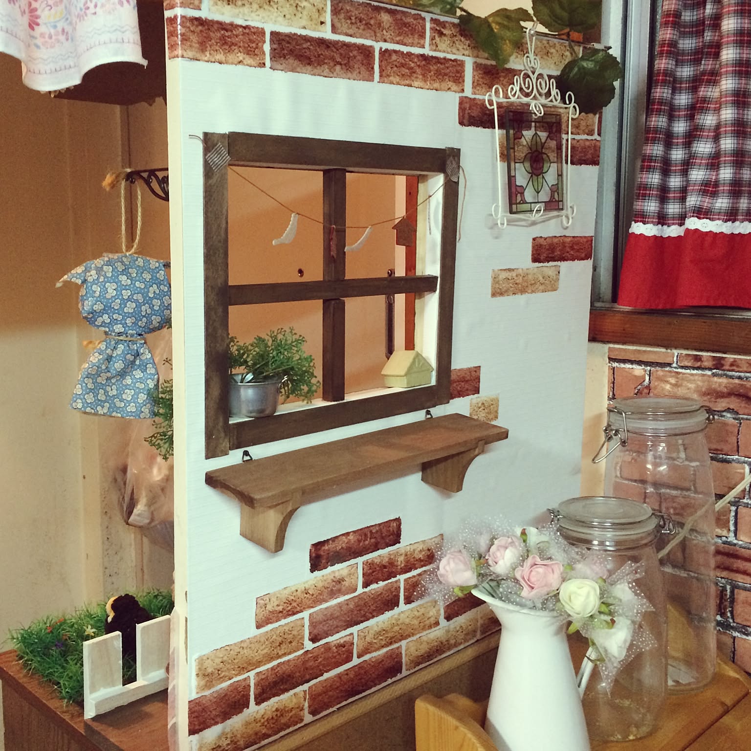 カントリー パーテーションDIYのインテリア・手作りの実例 ｜ RoomClip