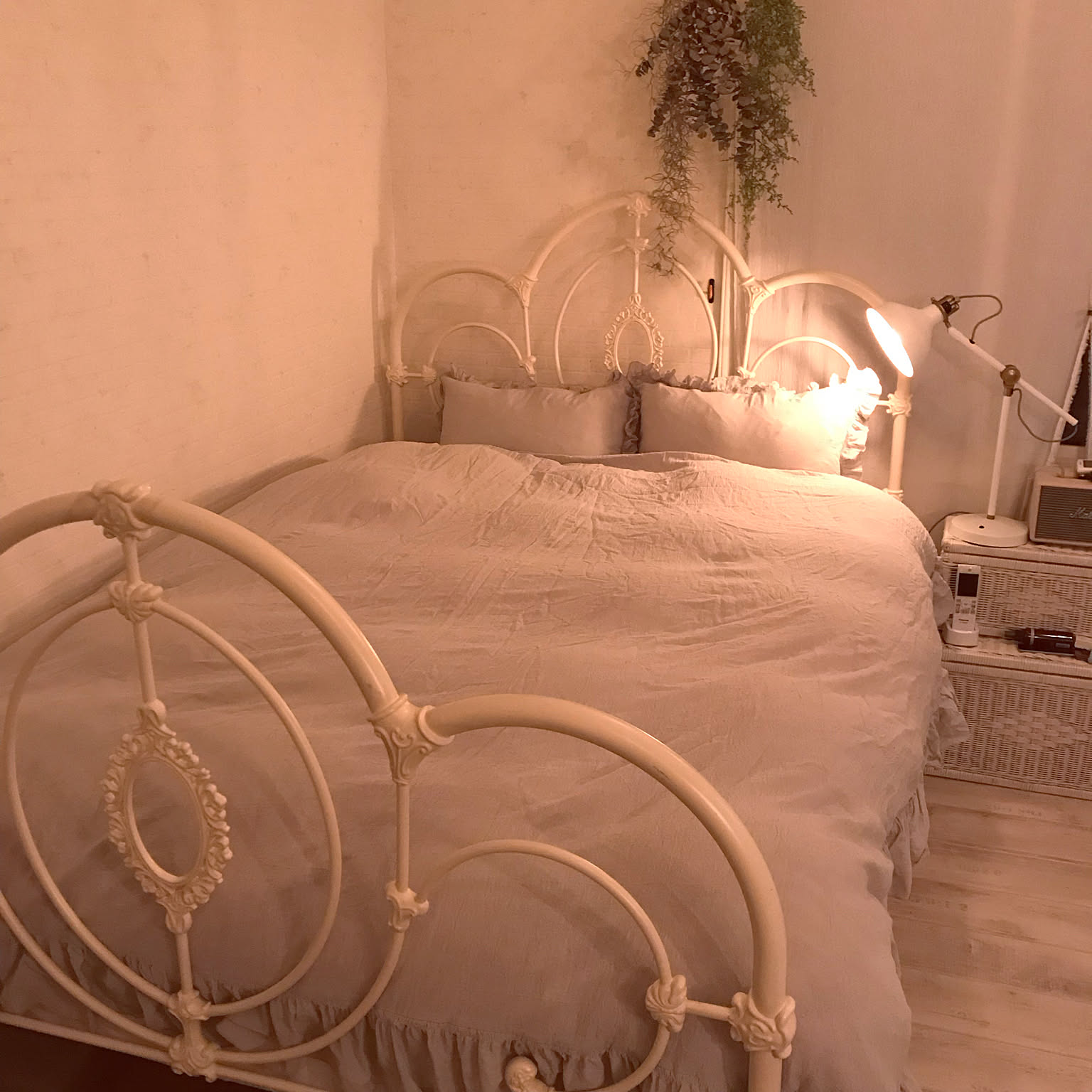 ローラアシュレイ ベッドフレームのみ ダブル 姫家具 ローラアシュレイ