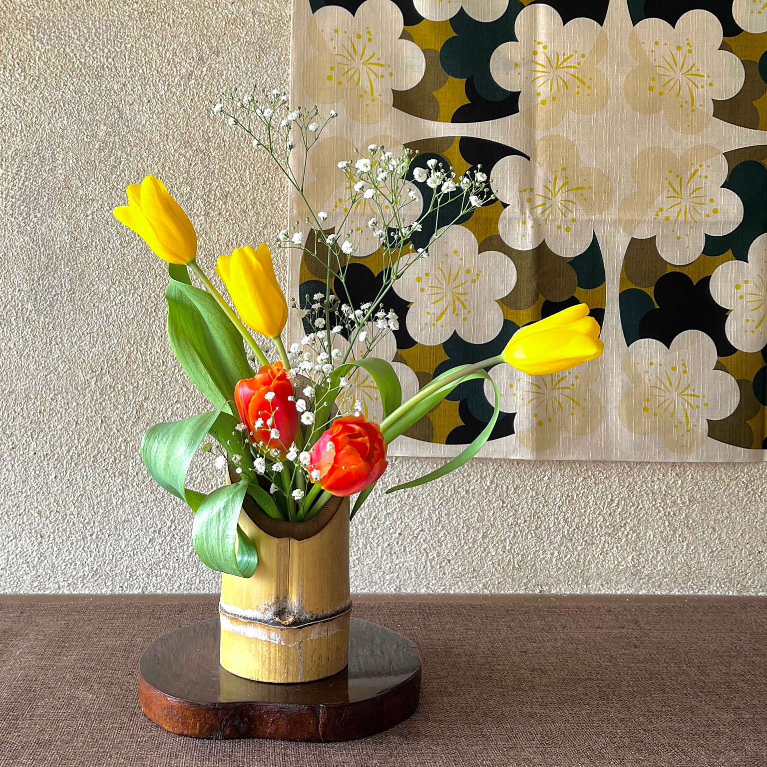 竹製　花器、花瓶、まとめて Amazon.co.jp: Warayumi 竹花瓶 竹 造花 斜めの花瓶 根の花瓶 花植物