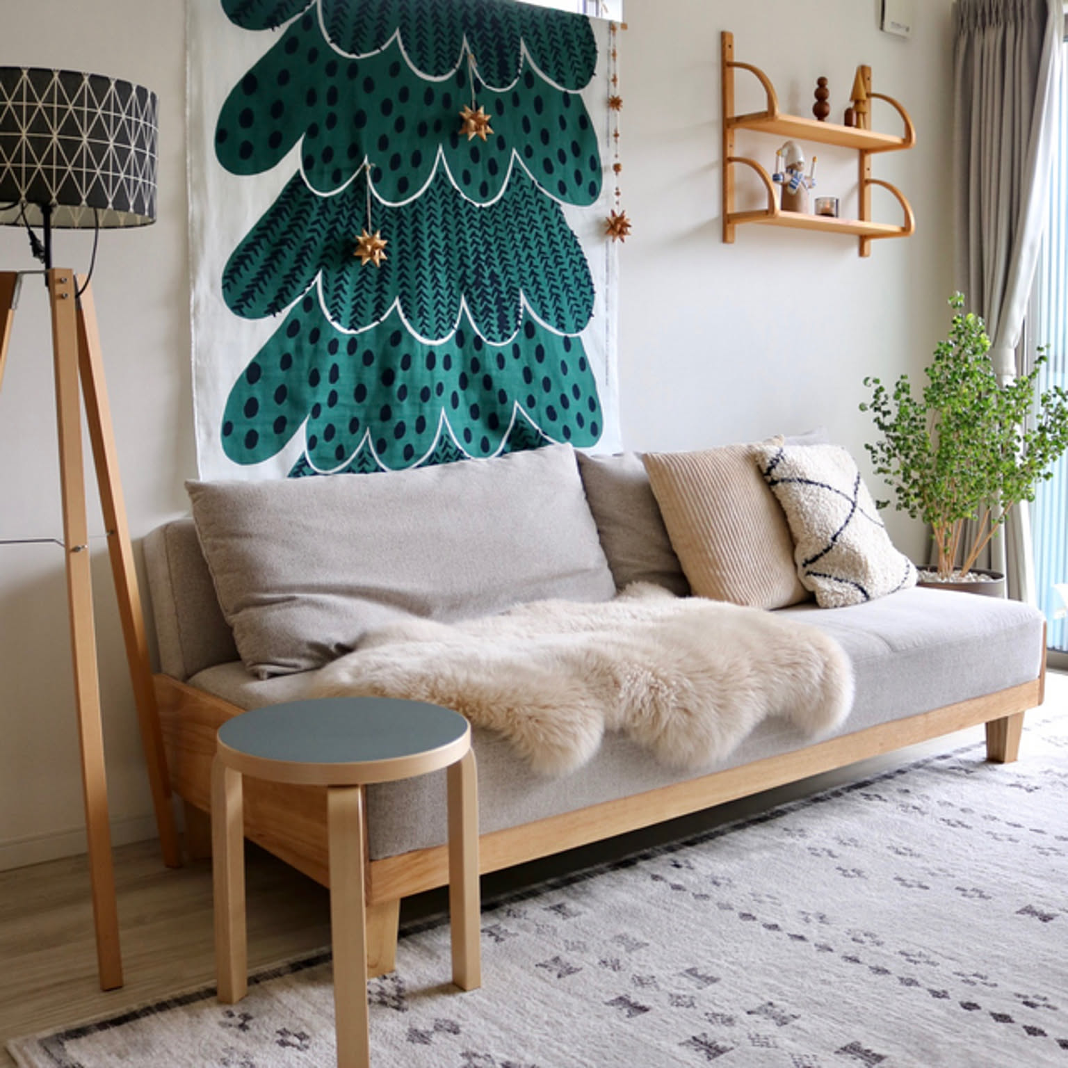 島塚絵里もみの木の森タペストリー