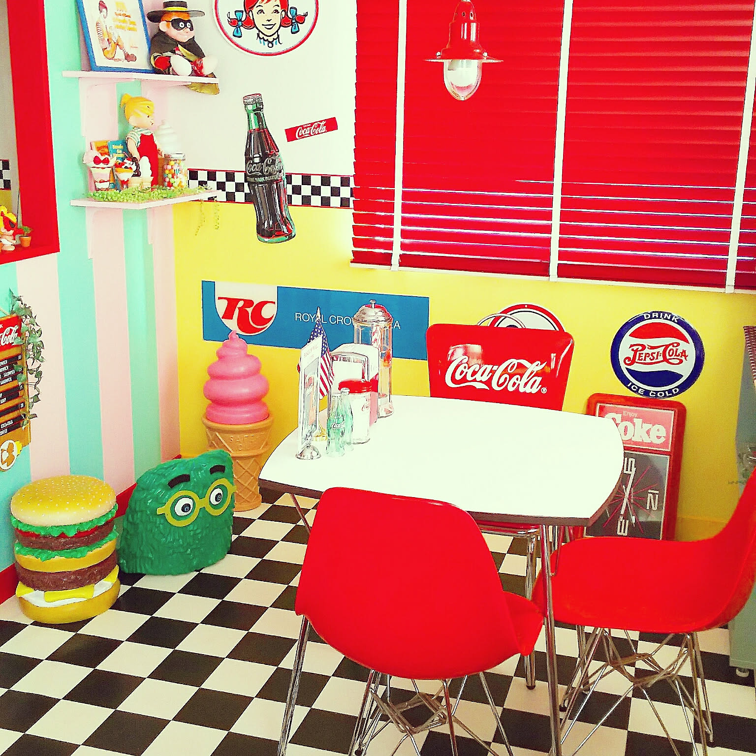 cafeインテリア❤️ワーゲンコカコーラ♡壁掛けダイカット