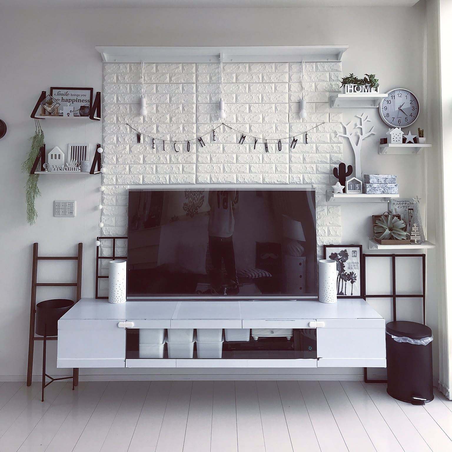 DIY TV台の上のインテリア・手作りの実例 ｜ RoomClip（ルーム