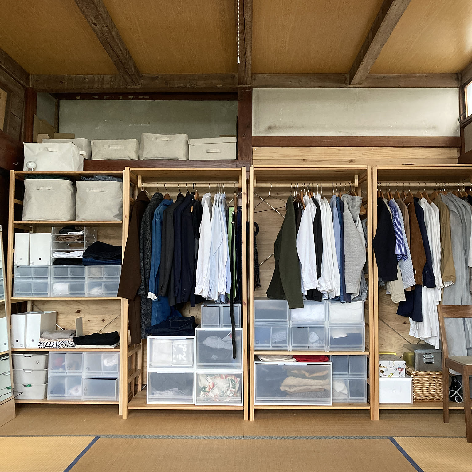 無印良品 ラック シェルフ ワイド ワードローブ Amazon｜MUJI 無印良品 スチールユニットシェルフ ワードローブ