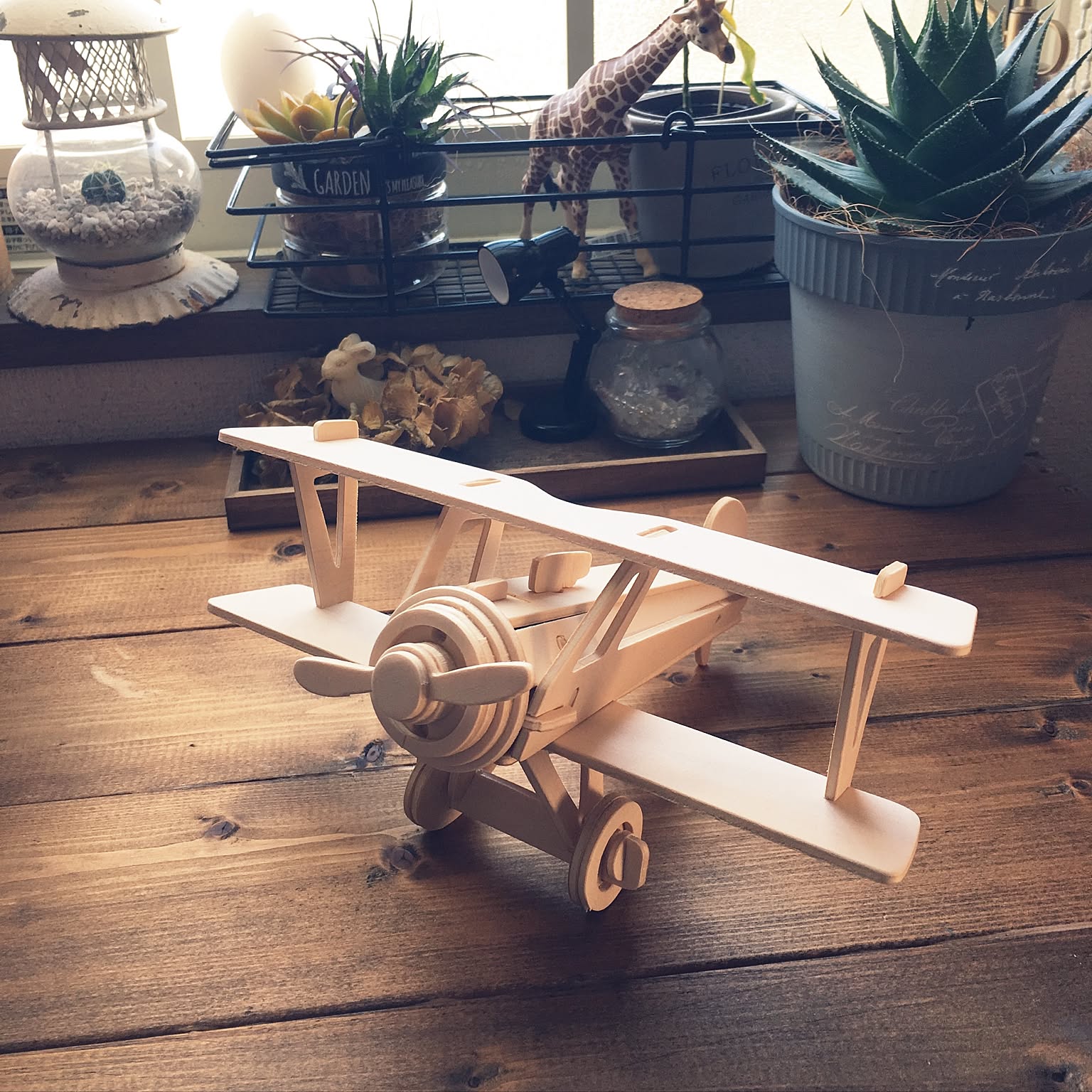 木製飛行機のインテリア実例 ｜ RoomClip（ルームクリップ）
