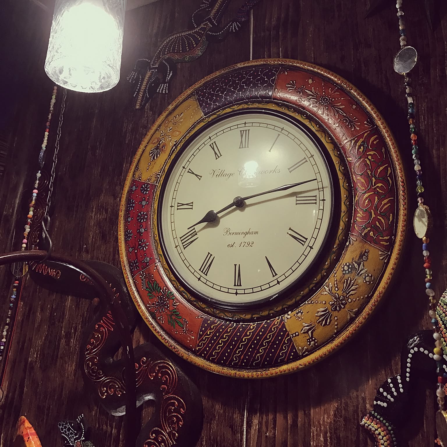 壁/天井/アジアン時計/アジアン/インドネシア/マライカなどの