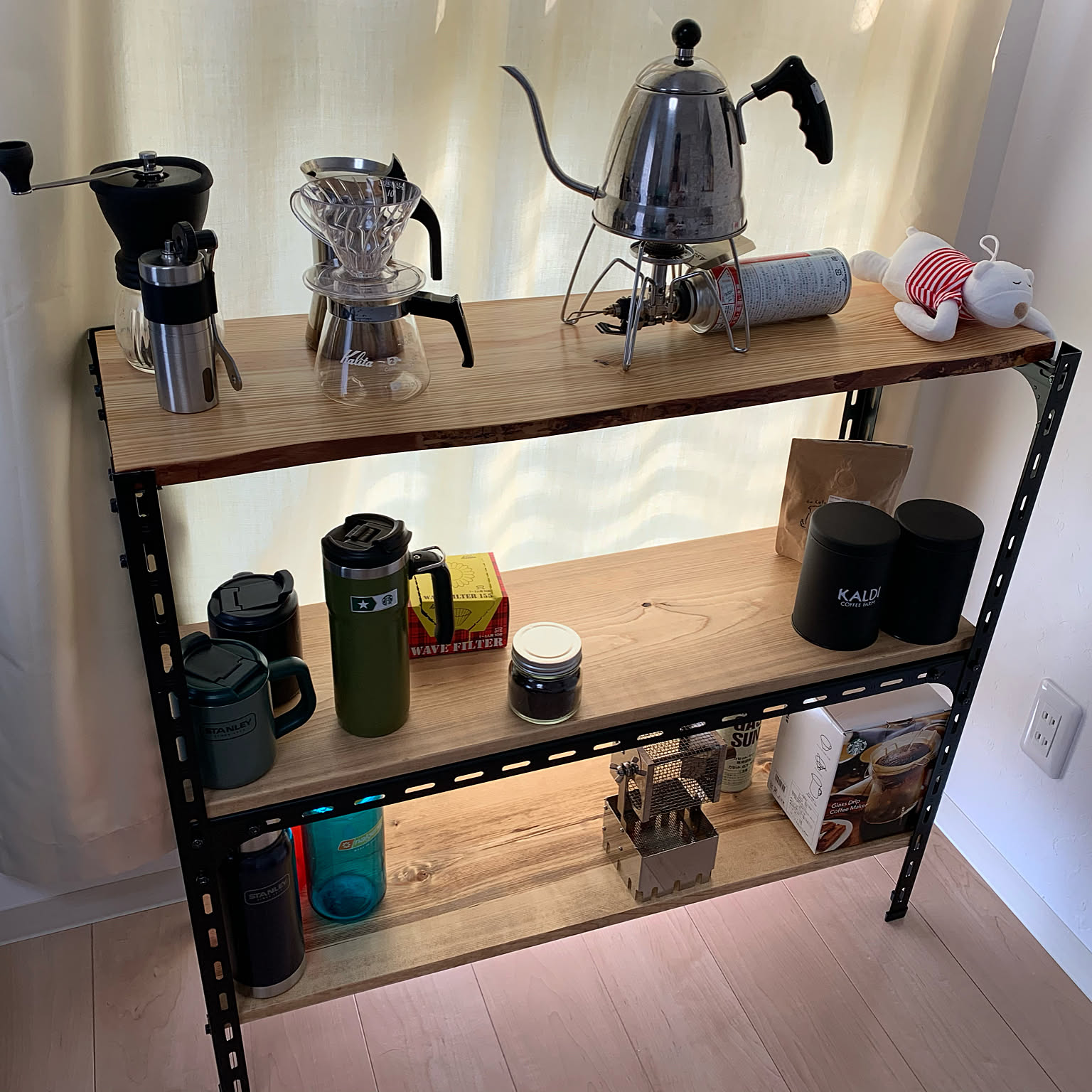 コーヒー棚DIYのインテリア・手作りの実例 ｜ RoomClip（ルームクリップ）