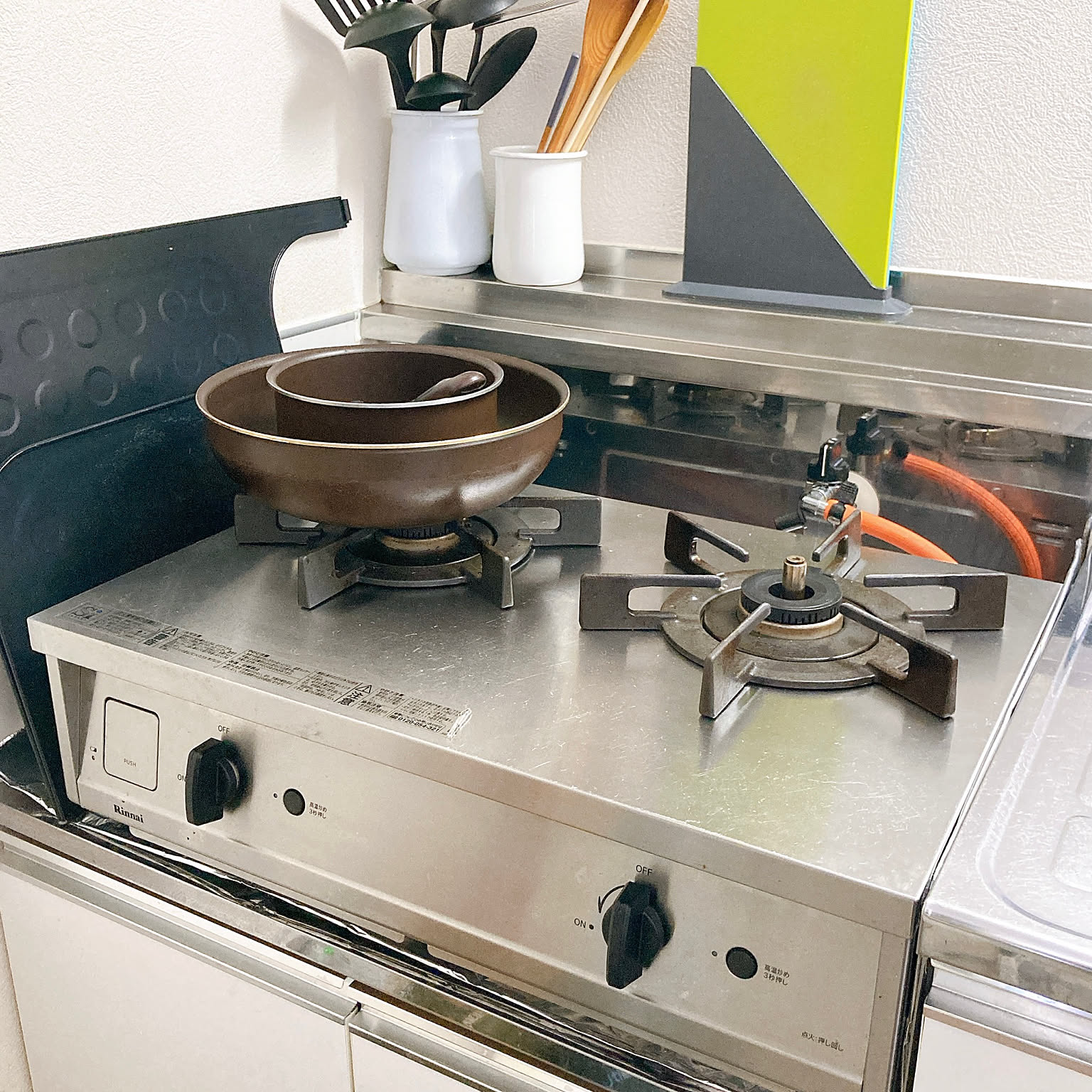 隙間ラック付】Rinnai Vamo リンナイバーモガスコンロ