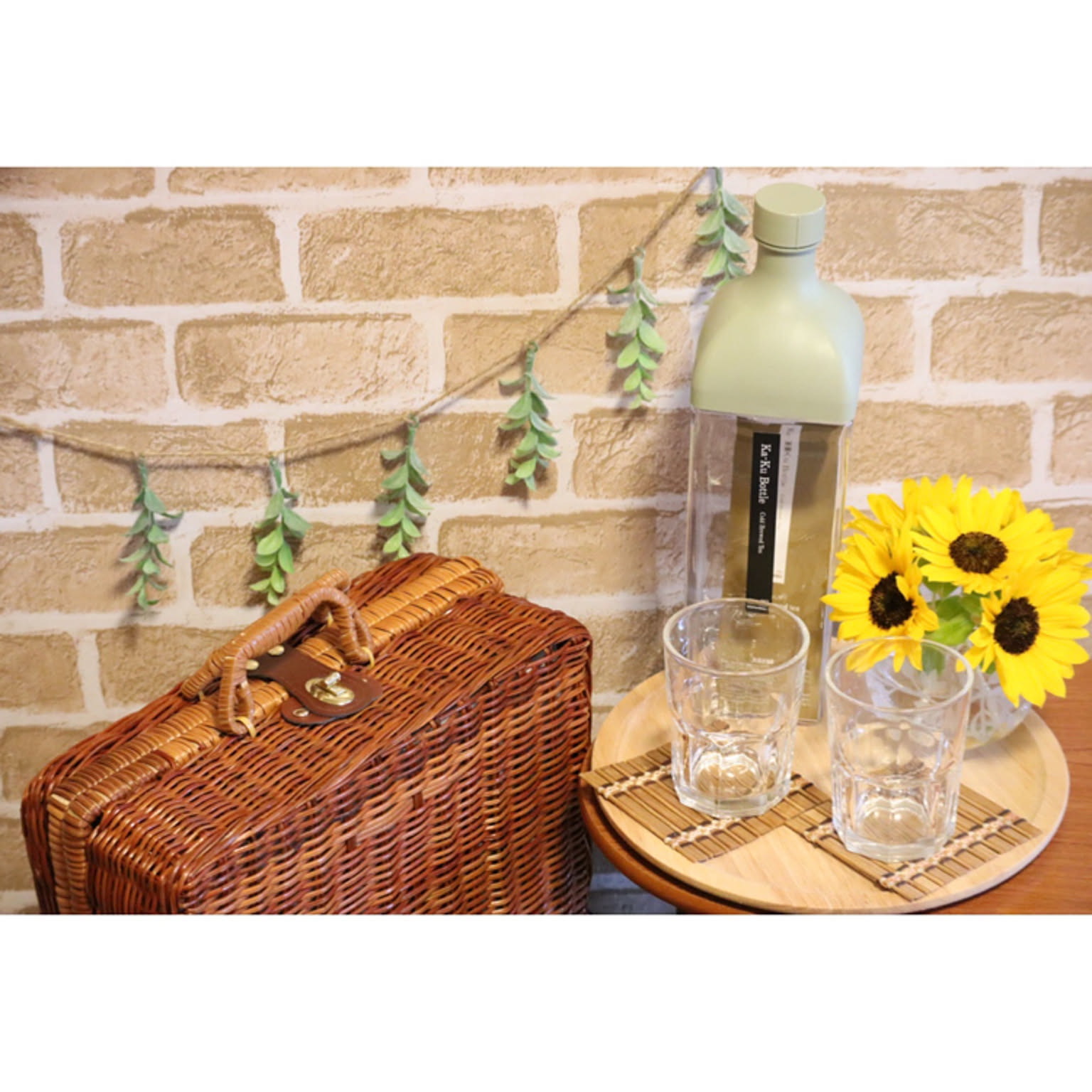 無印良品 ラタン(2セット)ピクニック バスケット 無印良品 ラタン