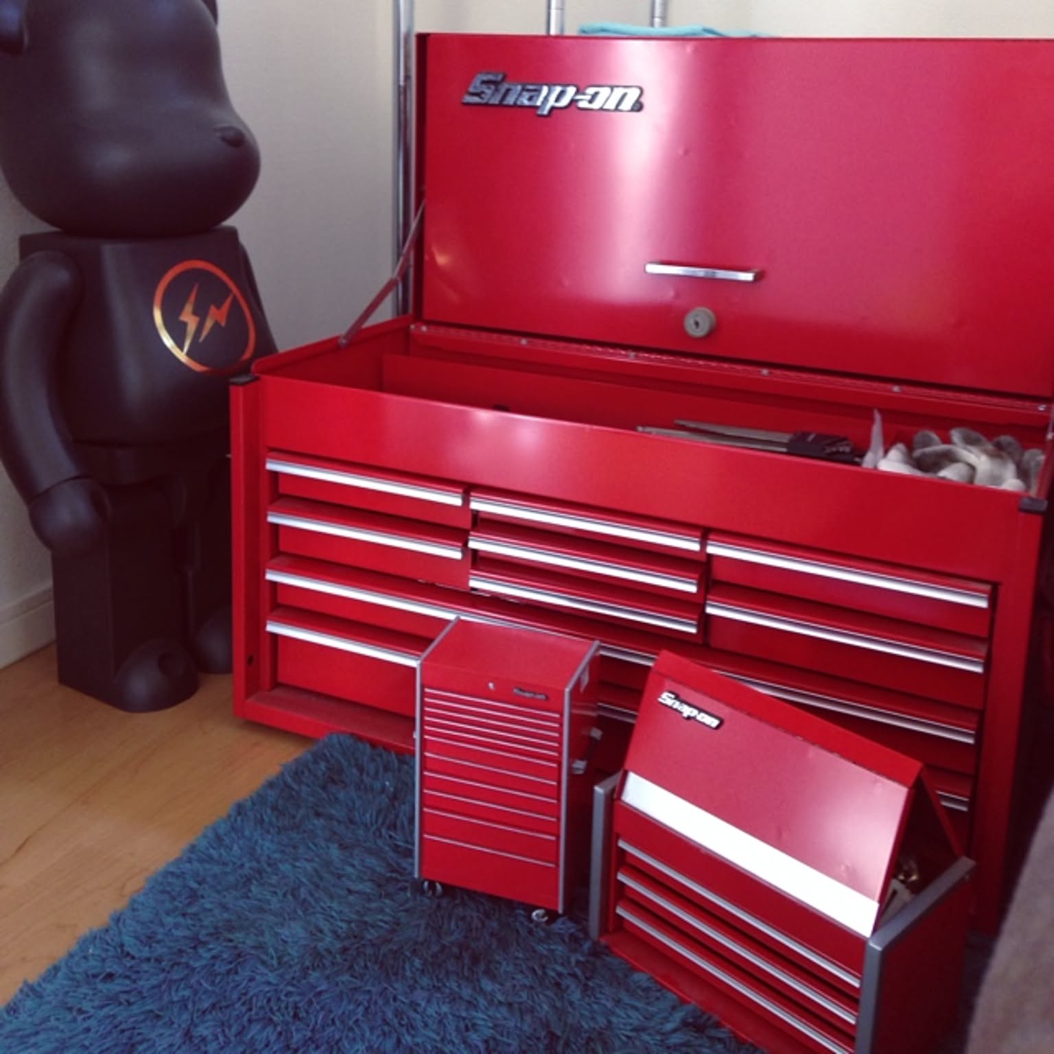 Snap-on/スナップオン ツールボックス 工具箱 ＋エンドキャビネット KR295 KRA 4107D - 中古工具 ・プロ用機械買取販売のリサイクルショップ無限堂大阪店(管理No.170915120757002)