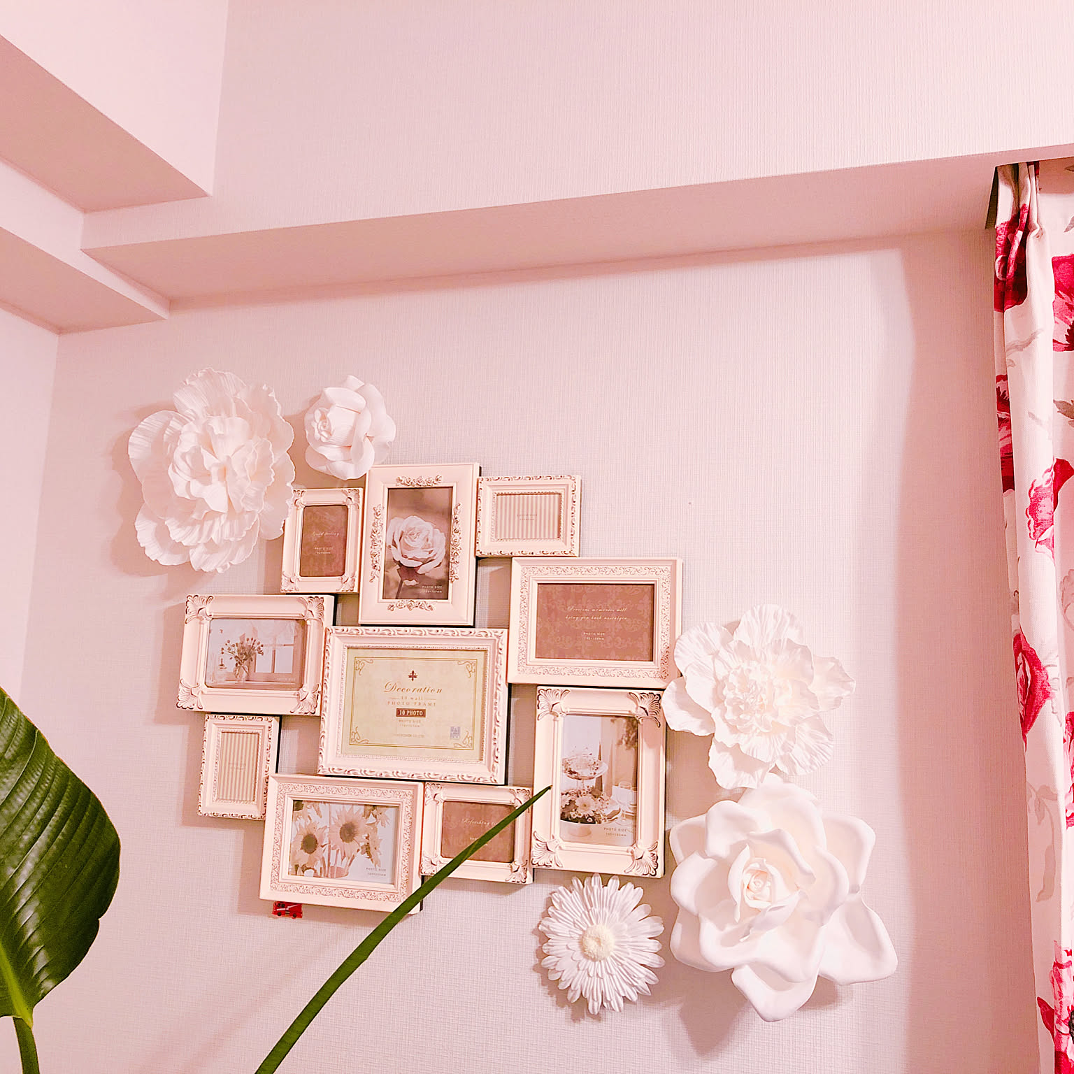 Francfranc ウォールフラワー（ホワイト）15個セット Francfranc ウォールフラワー（ホワイト）15個セット アート・写真