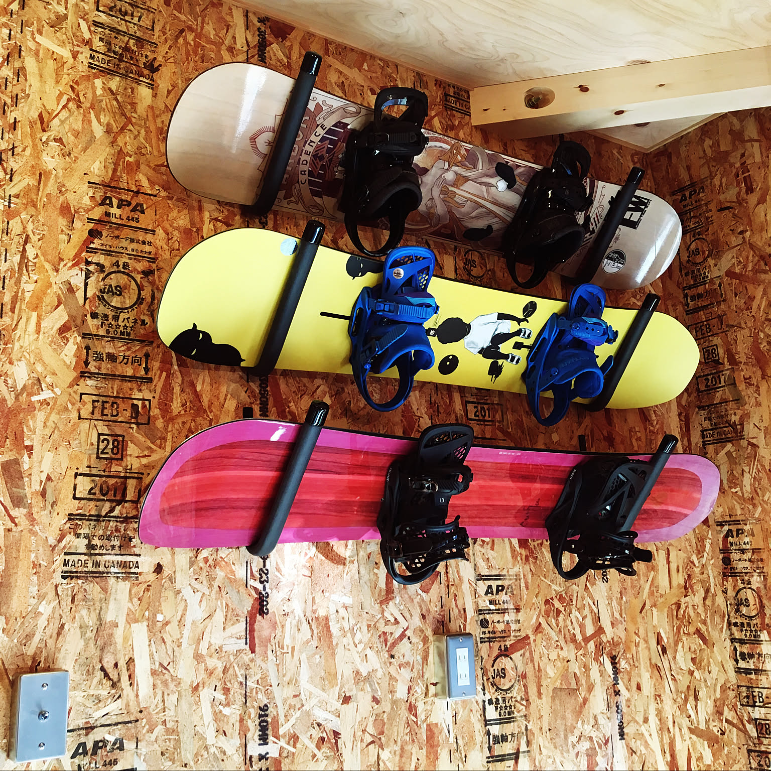 スノーボード スノーボードラックのおすすめ商品とおしゃれな実例