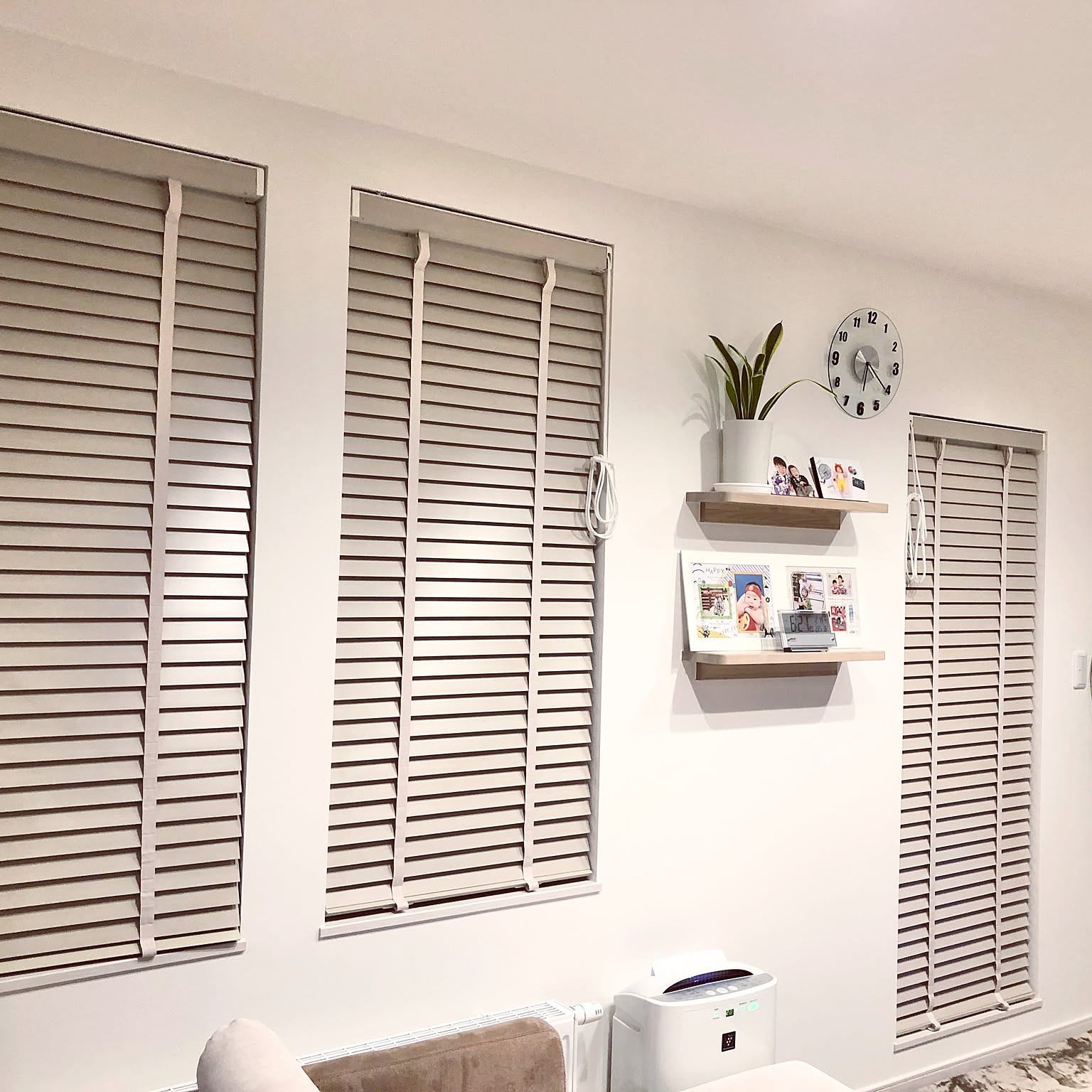 ニトリ木製ベージュブラインド2組 ニトリ 木製ブラインド 2個セット 幅