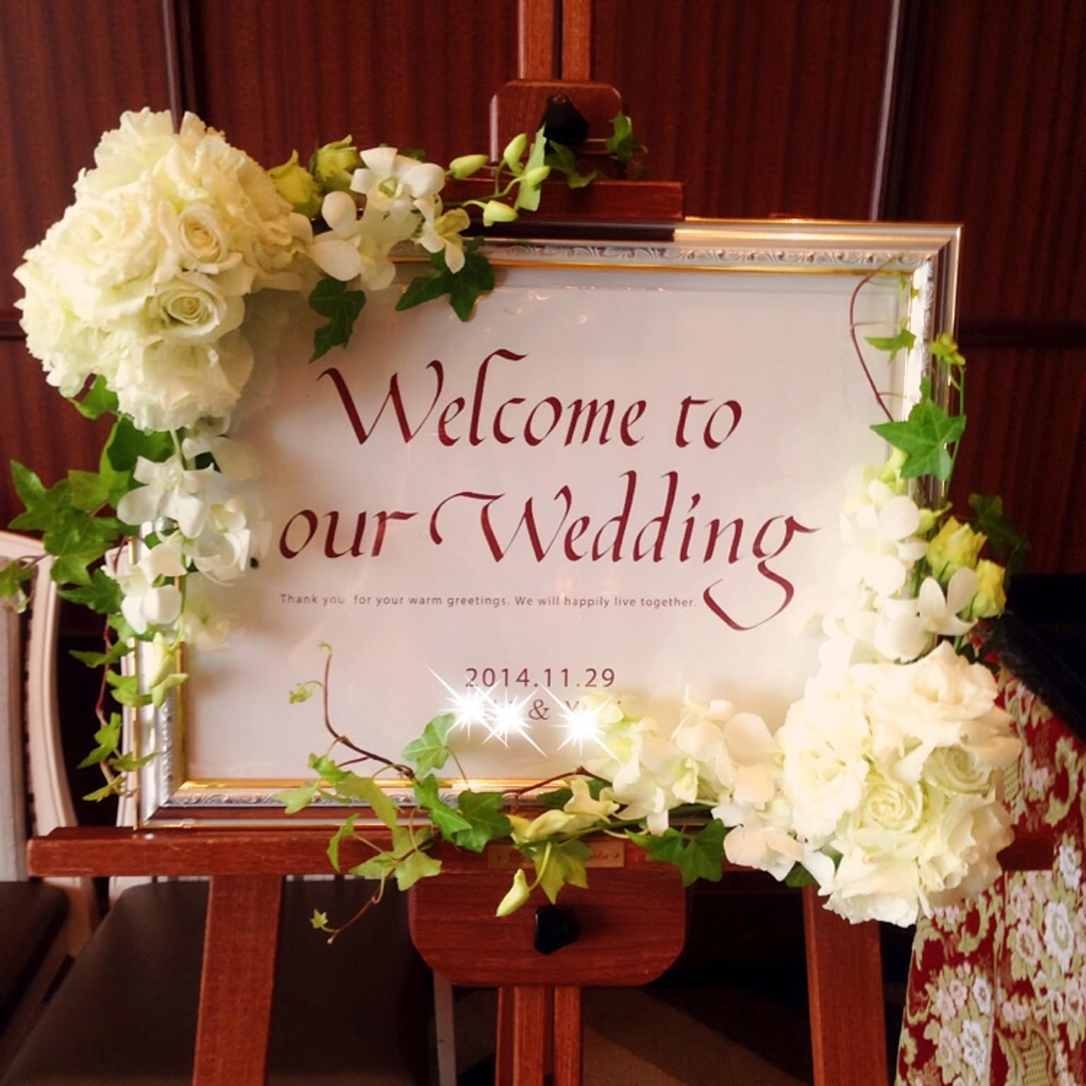 【ドライフラワー】【アレンジメント】ウェルカムスペース　ウェディング 結婚式 ウェディング 「ウェルカムスペースセット ワイングラス