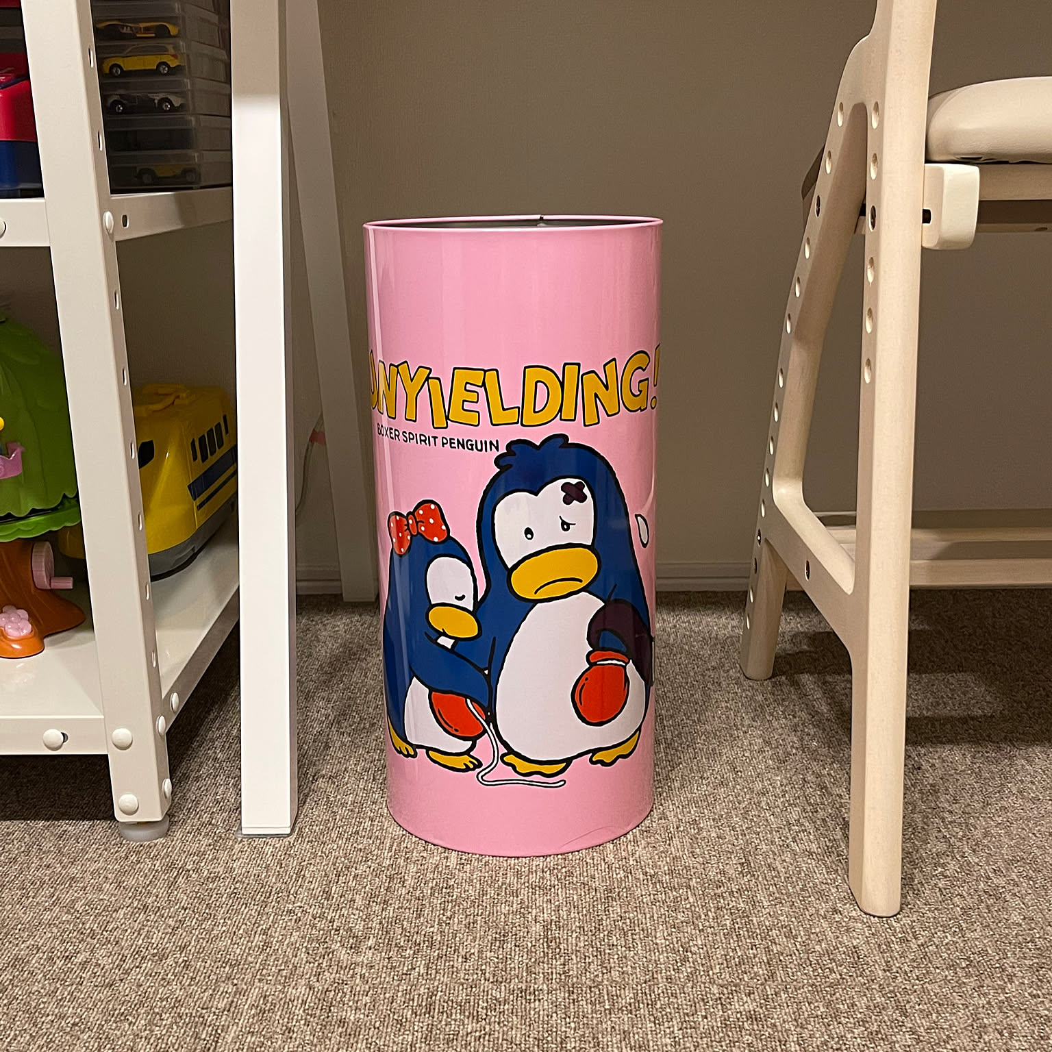 昭和レトロ ディズニー ミッキーマウス ゴミ箱 木製 ゴミ箱