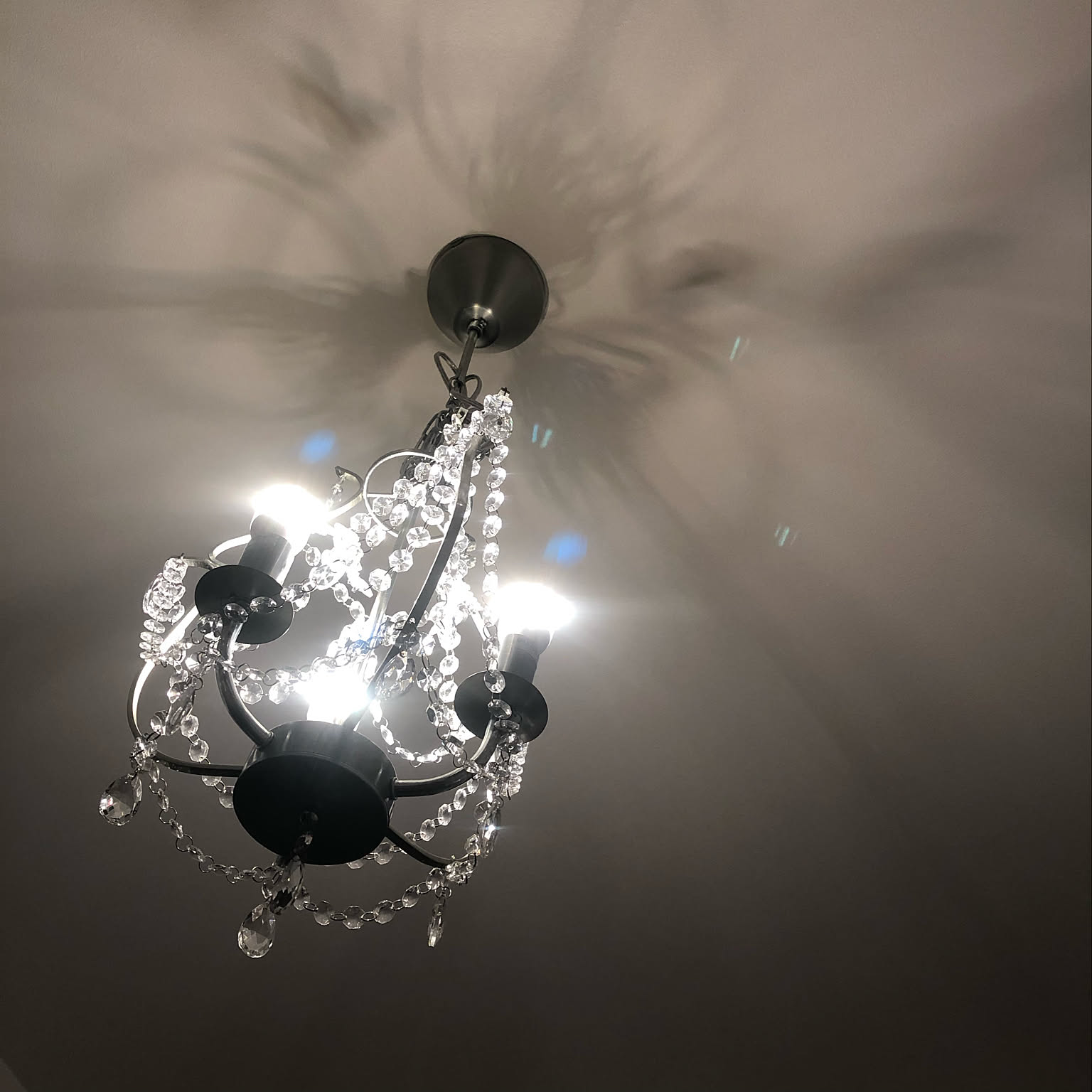 アキレスイケア★シャンデリア イケア イケア/IKEA LED電球付きシャンデリアライト3灯/LED電球