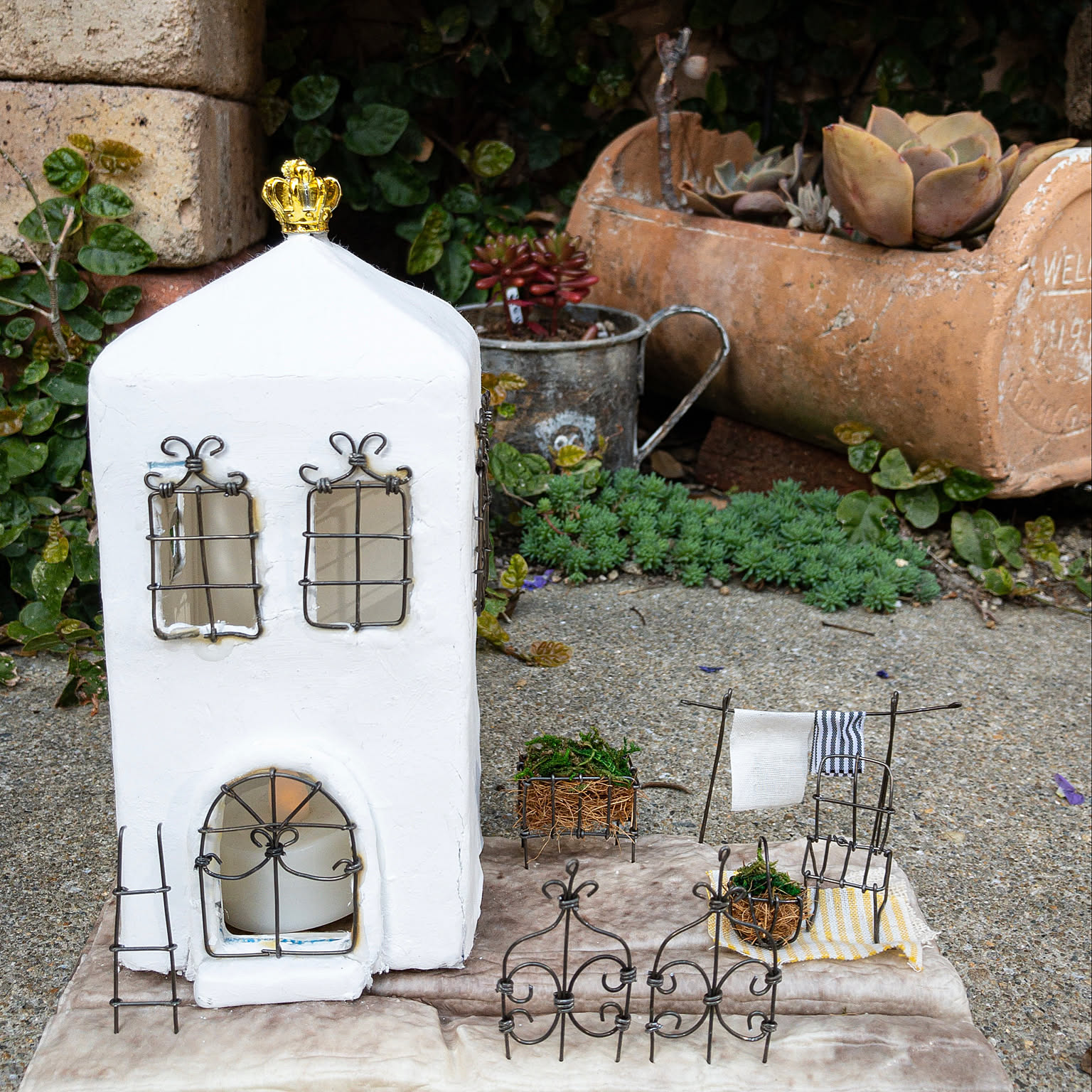 ミニチュアハウス モルタルデコのおすすめ商品とおしゃれな実例