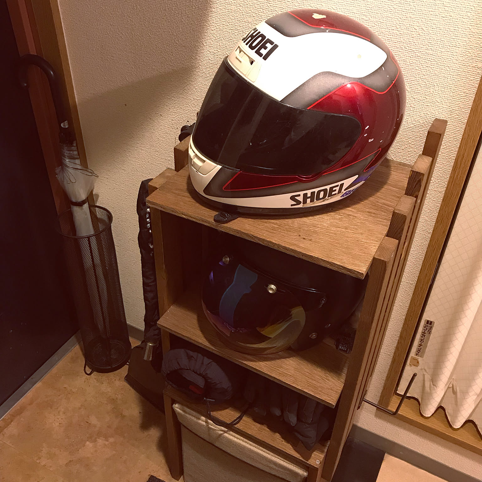 ニトリ ヘルメット棚の商品を使ったおしゃれなインテリア実例 ニトリ ヘルメット棚の商品を使ったおしゃれなインテリア実例