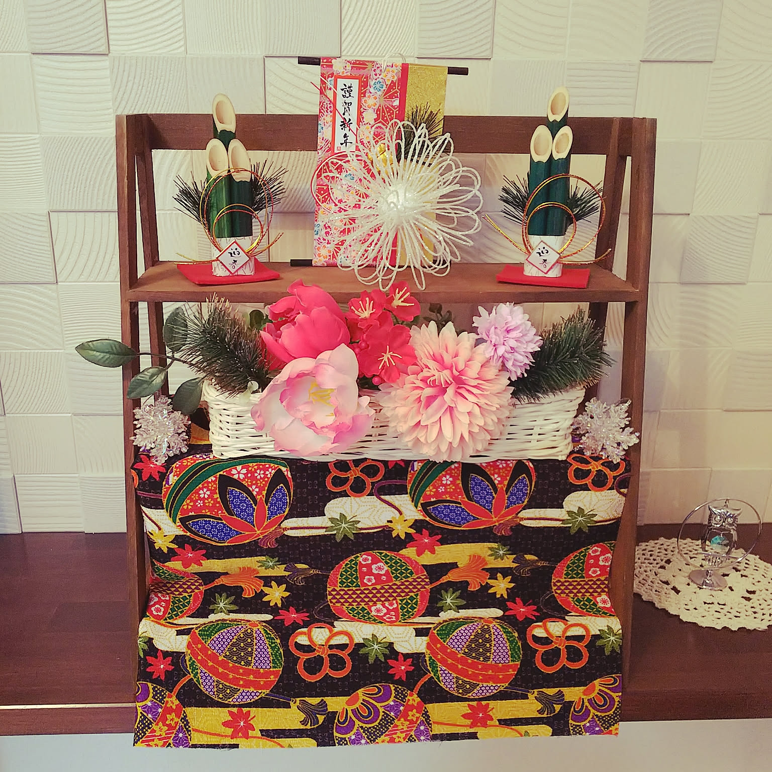 お重掛け着物ハギレ和インテリア