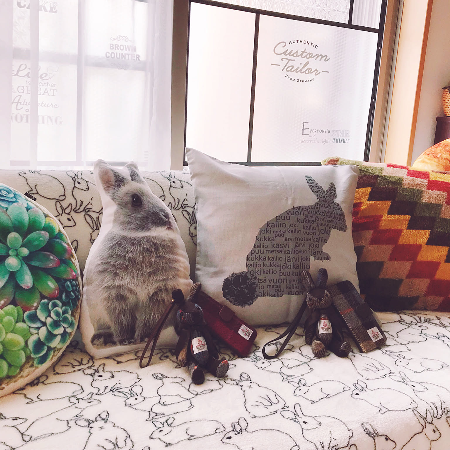 うさぎ♥レディ♥ノベルティクッション 1aad0a527d92ff5a85470ff965c614