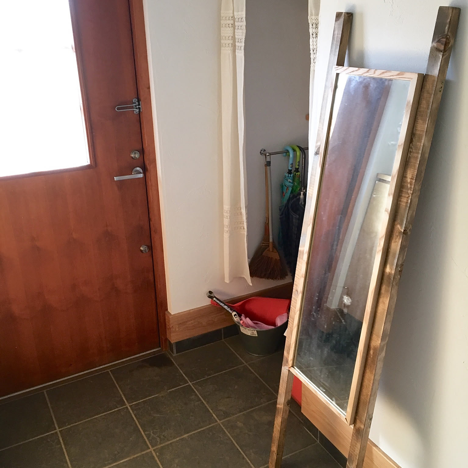 無印良品 姿見のおしゃれなアレンジ・飾り方のインテリア実例