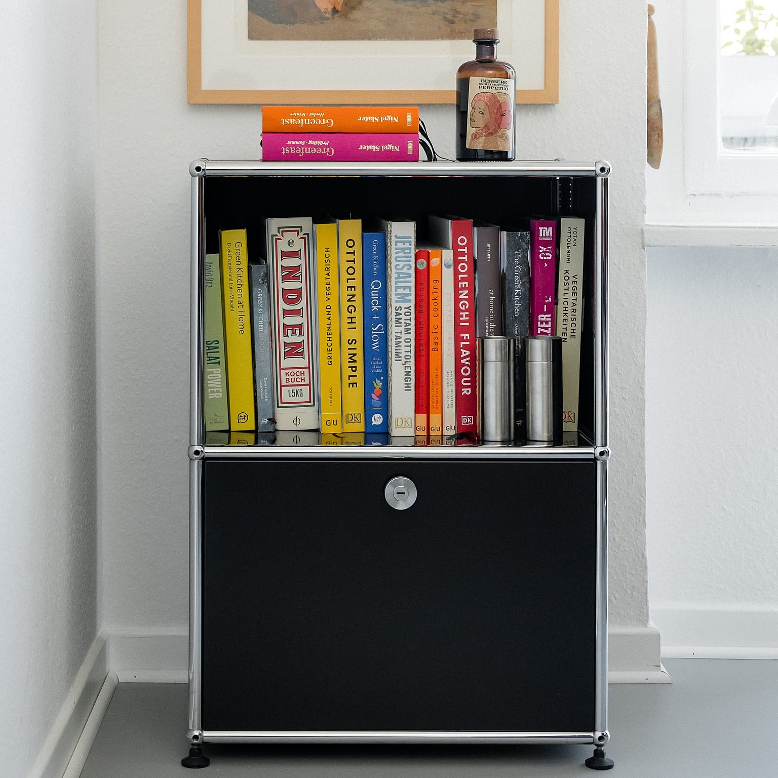 USMハラー　ラック　シェルフ　飾り棚　本棚　ホワイト 楽天市場】スチールラック スチールシェルフ おしゃれ