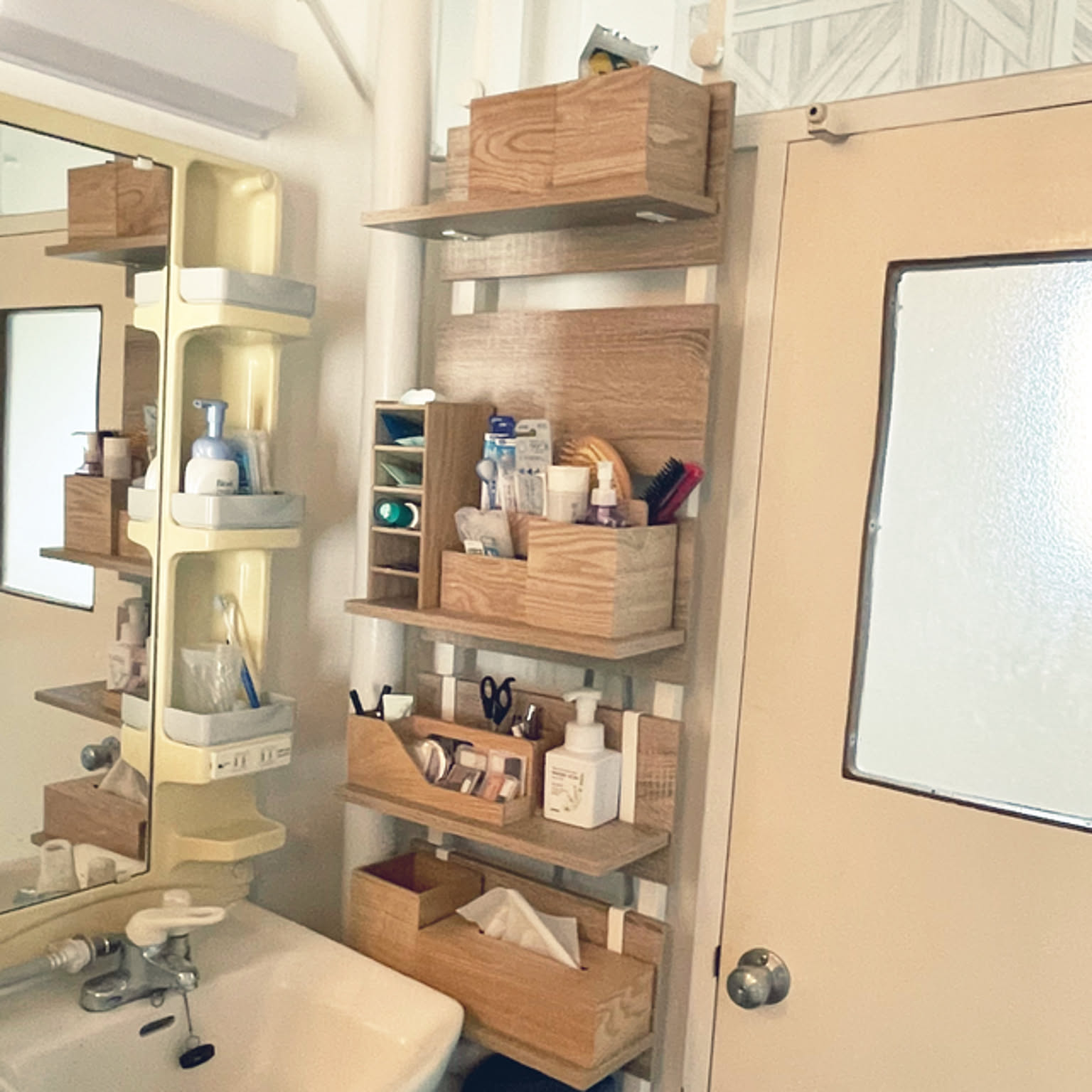 極狭賃貸でも諦めない/お得に解決/セリアクリップつきフック/歯ブラシホルダー/洗面所収納...などのインテリア実例 - 2022-02-23  17:16:23 ｜ RoomClip（ルームクリップ）