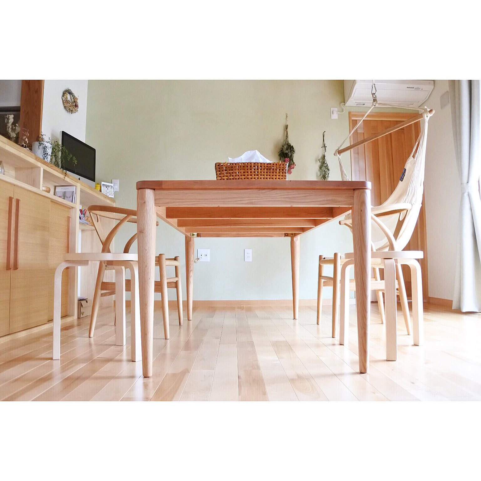 ダイニングテーブル AMOCC 小林幹也 ホワイトオーク 幅150cm 北欧家具