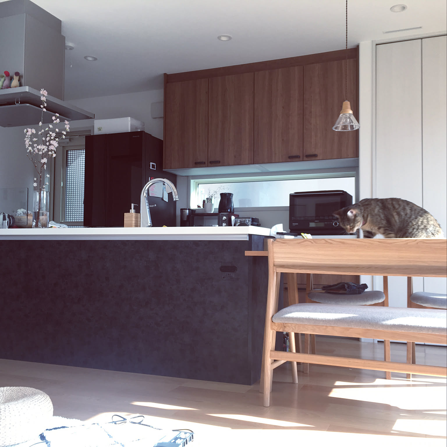 アイランドキッチン unico のおしゃれなインテリアコーディネート