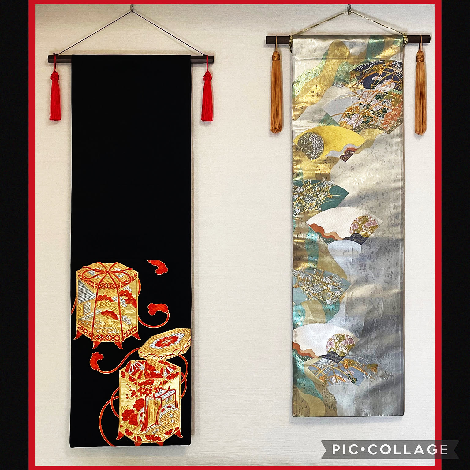 豪華 着物の帯のテーブルランナー 正絹 - ショップ Japanese style by