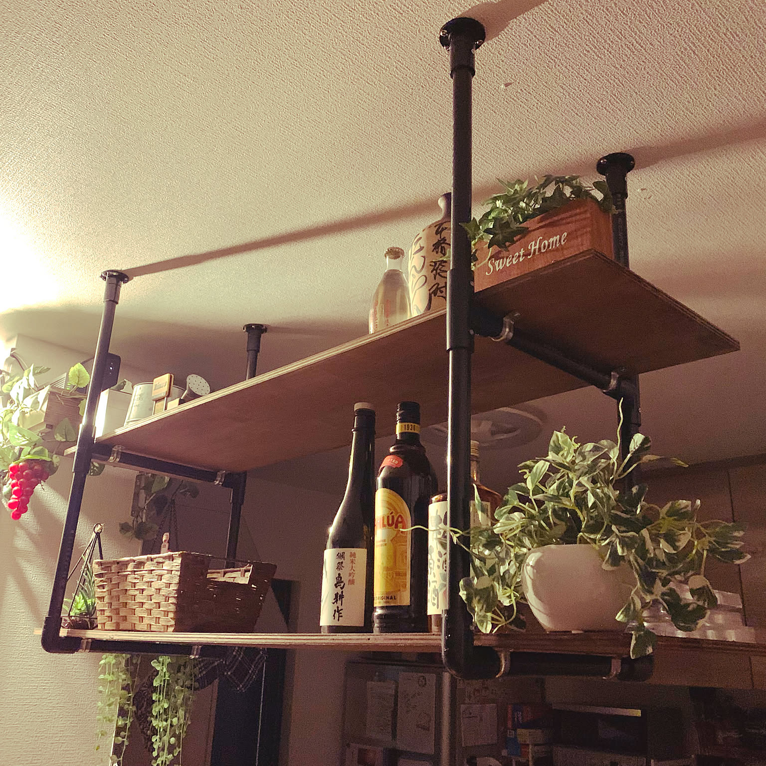男前 吊り棚DIYのインテリア・手作りの実例 | RoomClip(ルーム 男前 吊り棚DIYのインテリア・手作りの実例 | RoomClip(ルーム