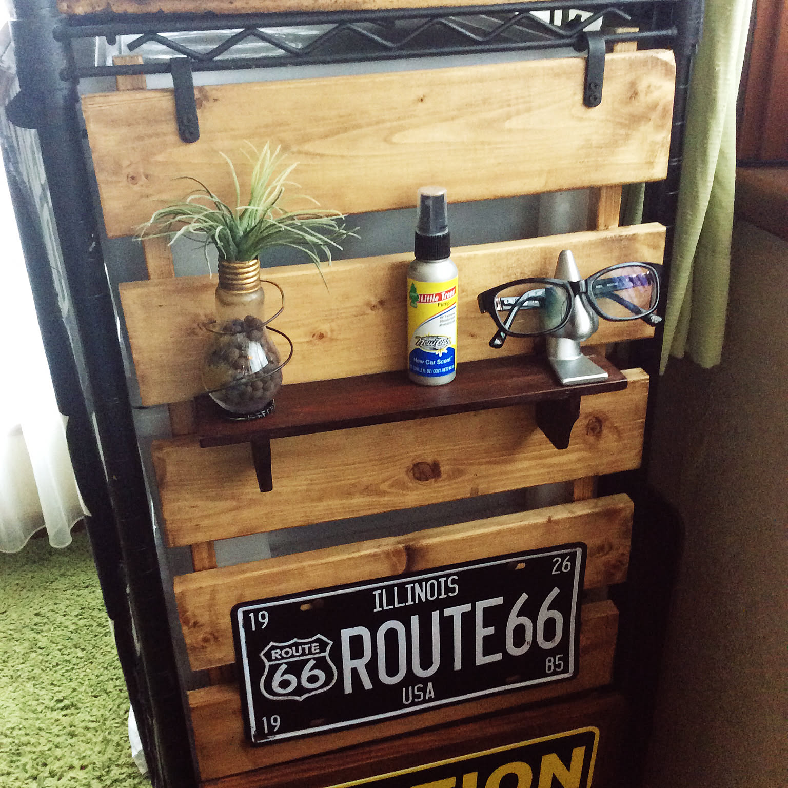 グルーガンメガネスタンドナチュラル100均DIY...などのインテリア実例 - 2019-06-30 08:36:56 ｜  RoomClip（ルームクリップ）