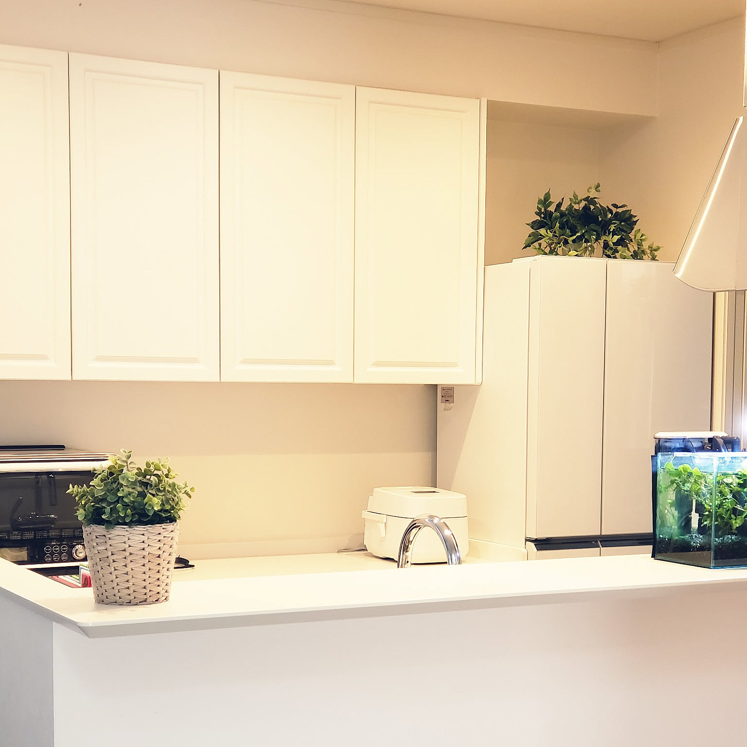 【永大産業】キッチン収納　クアルタホワイト クアルタホワイトのインテリア実例 ｜ RoomClip（ルームクリップ）