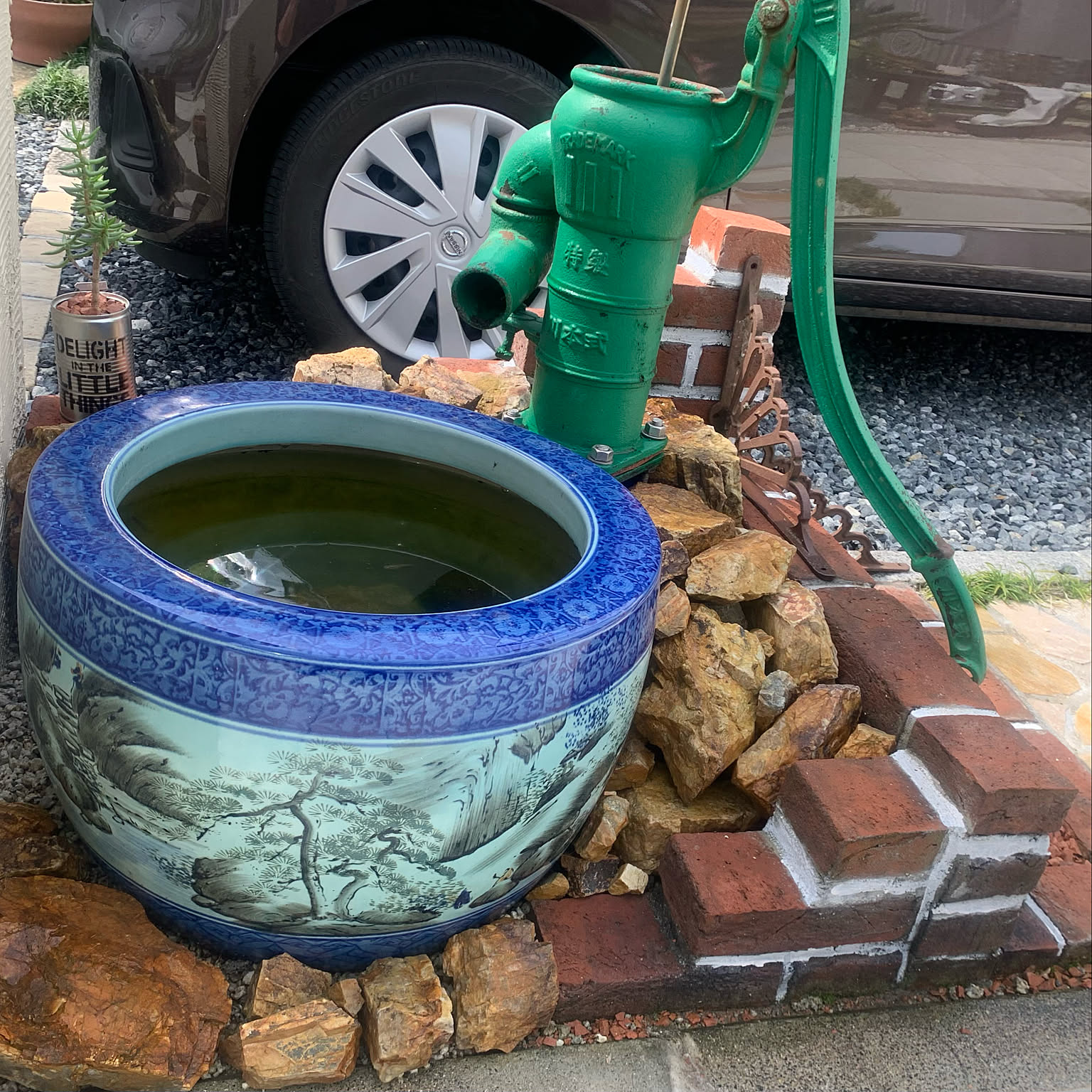 【水漏れ注意】明治時代 備前焼 火鉢 置物 植木鉢 プランター ガーデニング 水漏れ注意】明治時代 備前焼 火鉢 置物 植木鉢 プランター ガーデニング