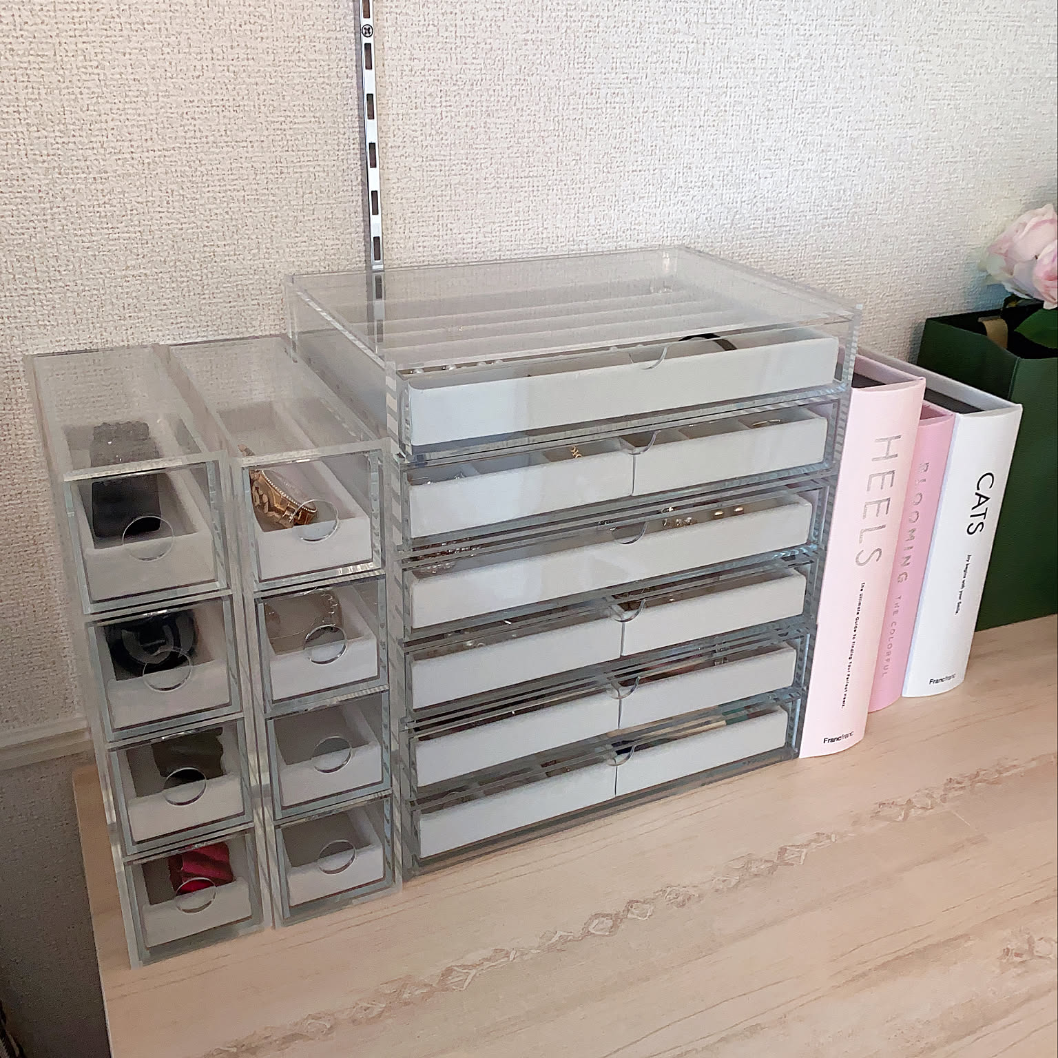 【美品】無印良品　重なるアクリルケース（引出し）3点 重なるアクリルケース・横型3段 | 無印良品