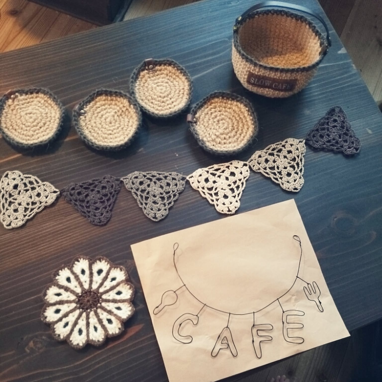 編み物 編み編みガーランドのおすすめ商品とおしゃれな実例