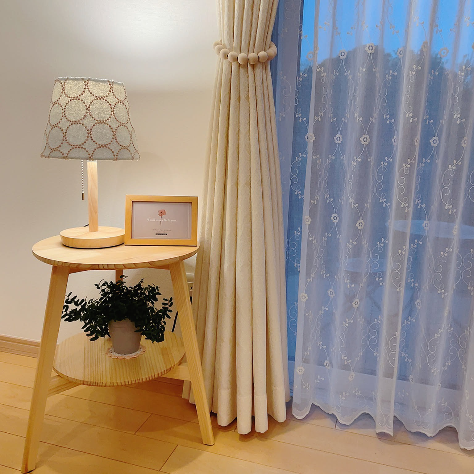 ミナペルホネン　カーテン minä perhonen 】タンバリンで簡易カーテンをハンドメイド【キッチン