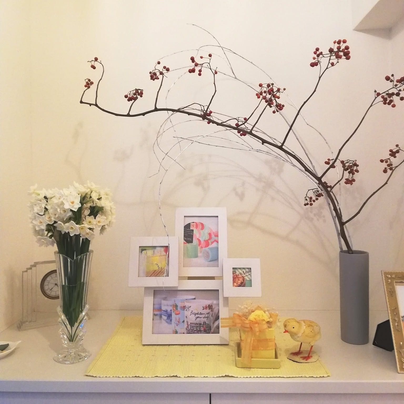 新品】ビーズフラワー 水仙 ハンドメイド インテリア 花 新品】ビーズ