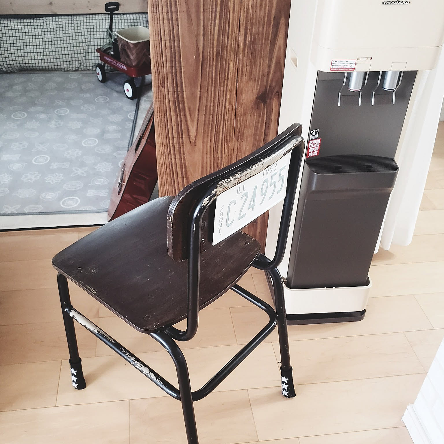 ピアノ椅子 ビンテージ 回転イス リメイク レトロな回転式のピアノ椅子 - [Sold Out]過去の販売商品