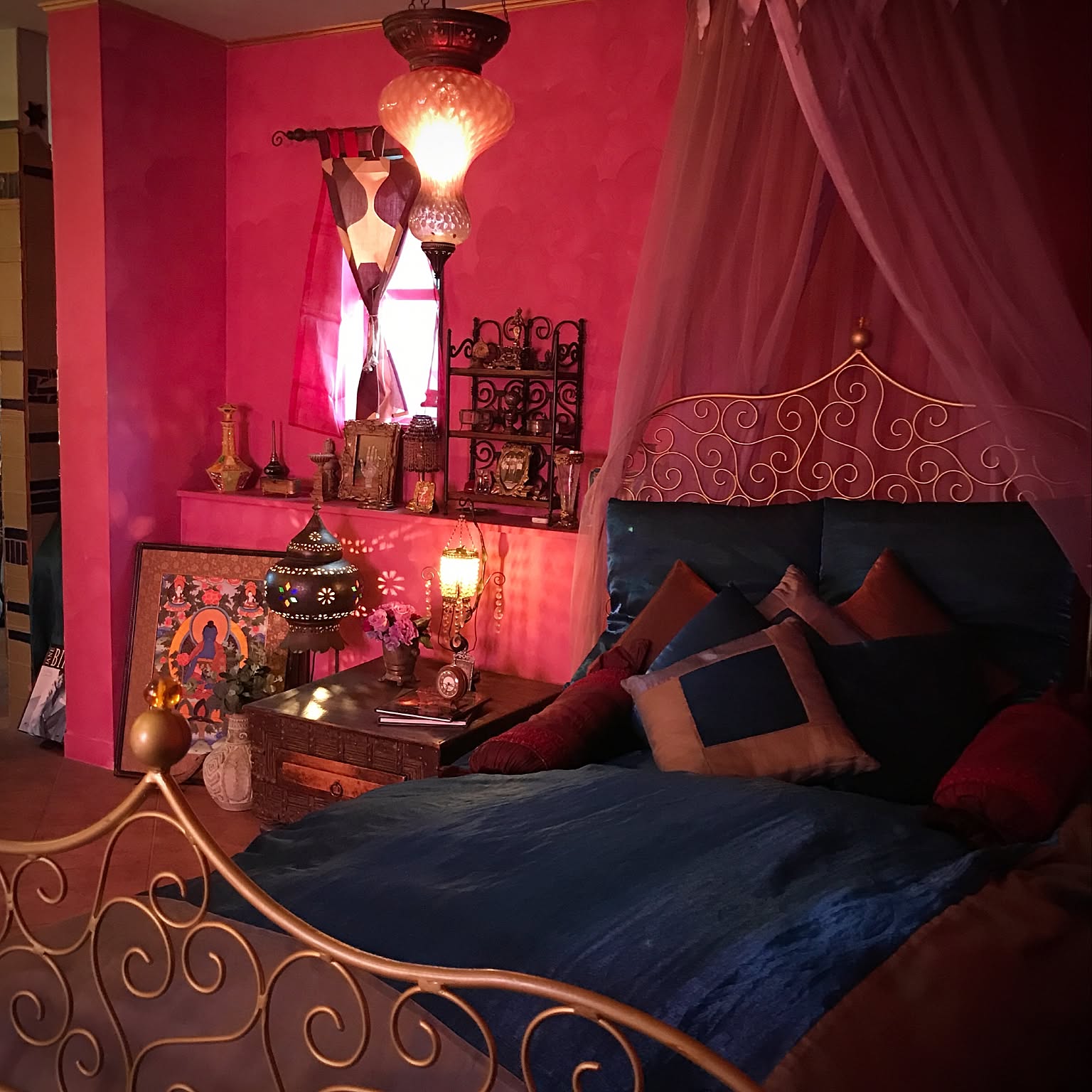 インドのインテリア エスニック インドのおしゃれなインテリア・部屋・家具の実例