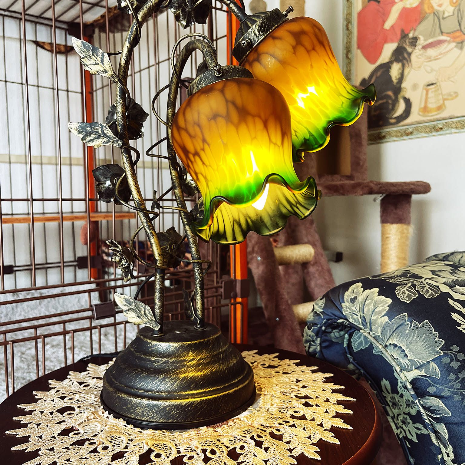 ガレ風ランプのインテリア実例 ｜ RoomClip（ルームクリップ）