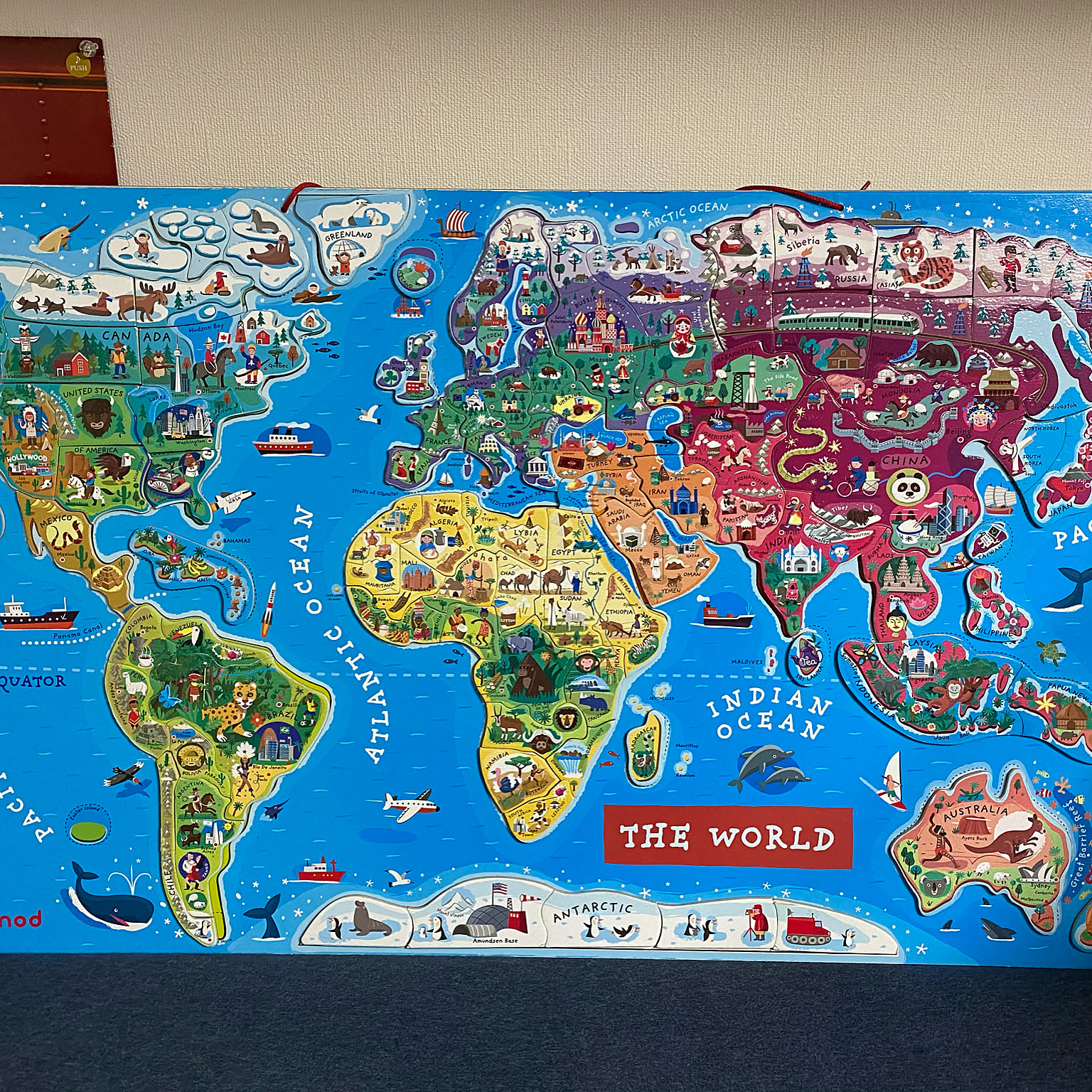 世界 地図 パズル インテリア APO-20-105 世界地図 106ピース エポック