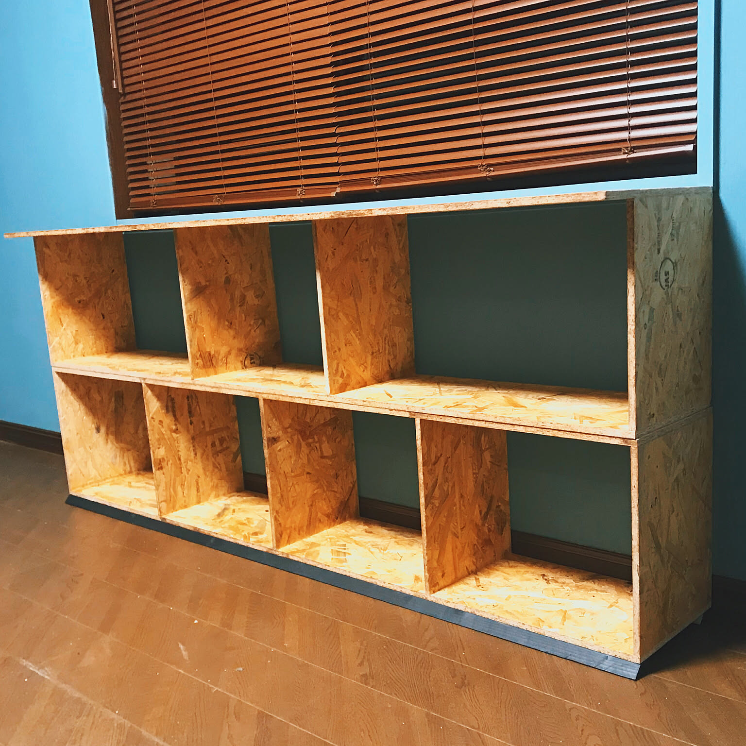 ぴー ステンレス OSB合板 DIY シェルフ ぴー様専用 ステンレス OSB合板 DIY シェルフ DIY】OSB合板で巨大な棚