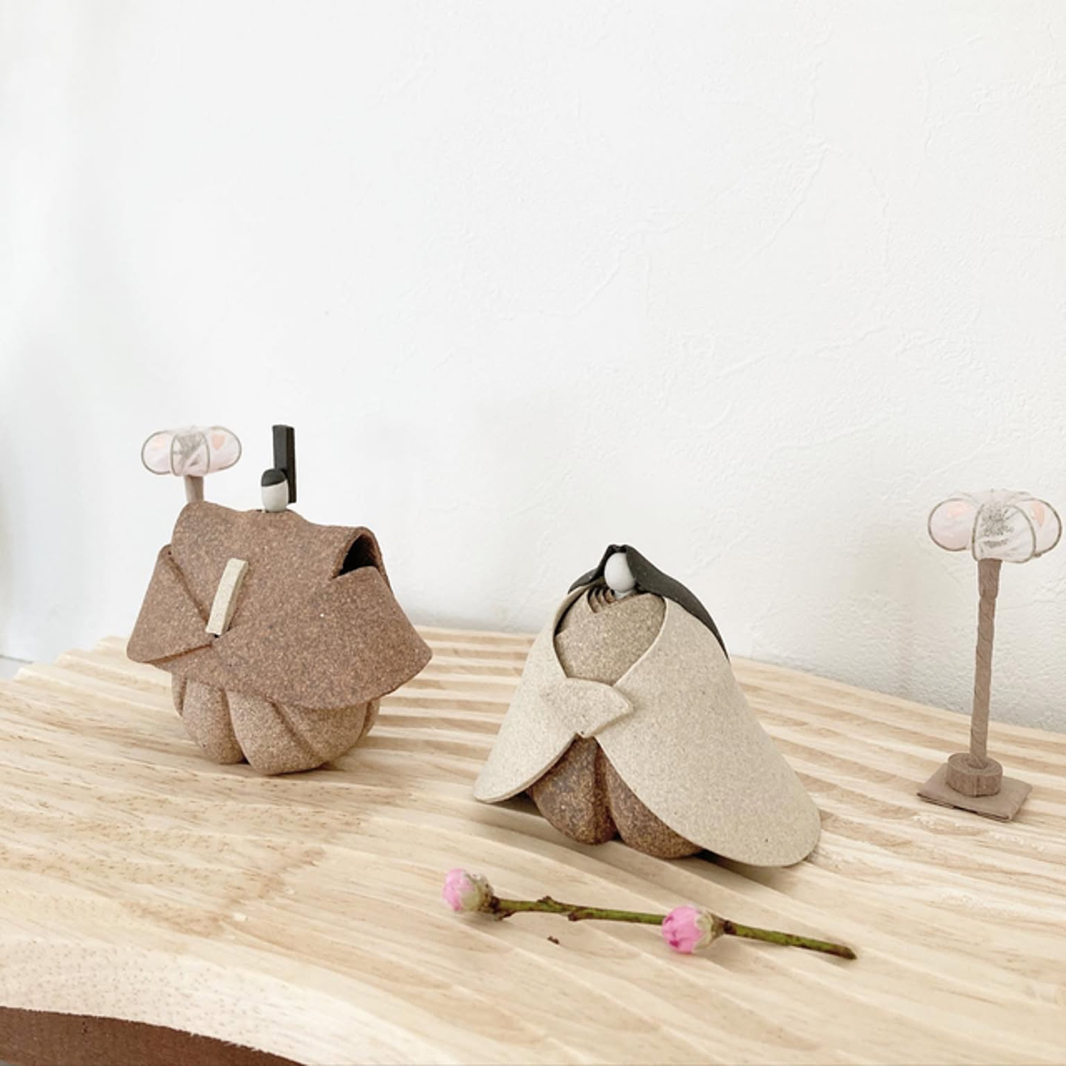 永田みどり 陶雛セット ナチュラン限定 古陶里 ひなまつり 【公式通販】