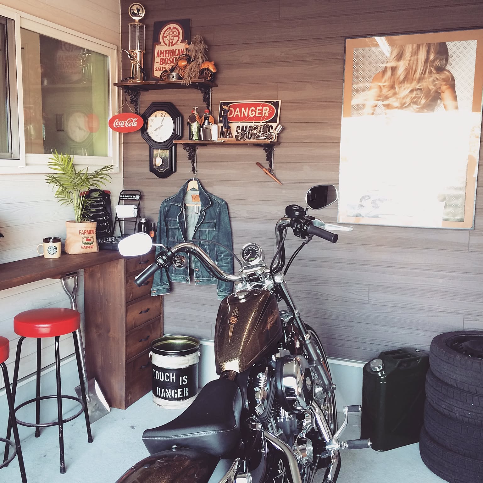バイクガレージ アメリカン雑貨のおすすめ商品とおしゃれな実例