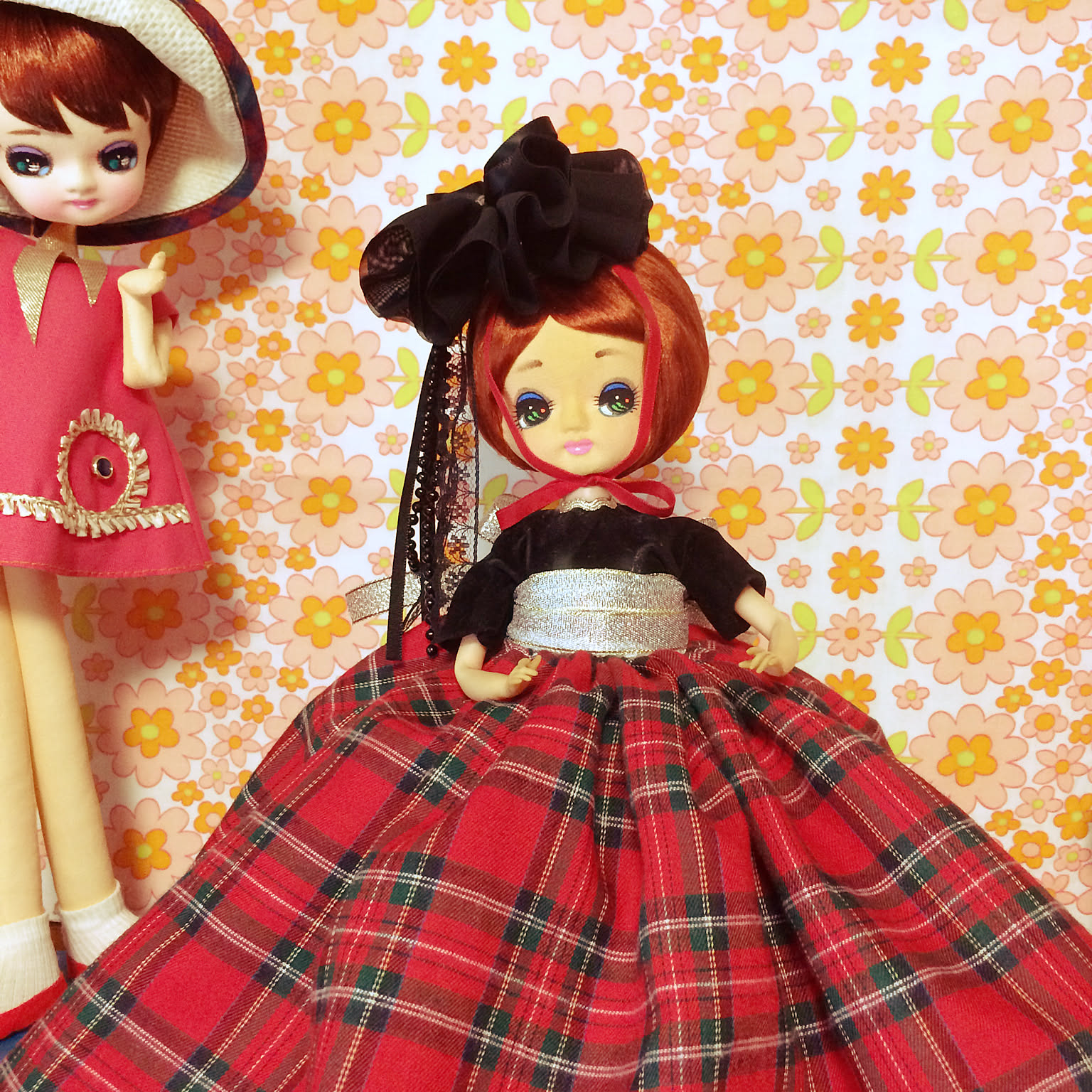 机/ポーズ人形/リメイクお人形さん/cherrycherryちゃん♡/昭和レトロ